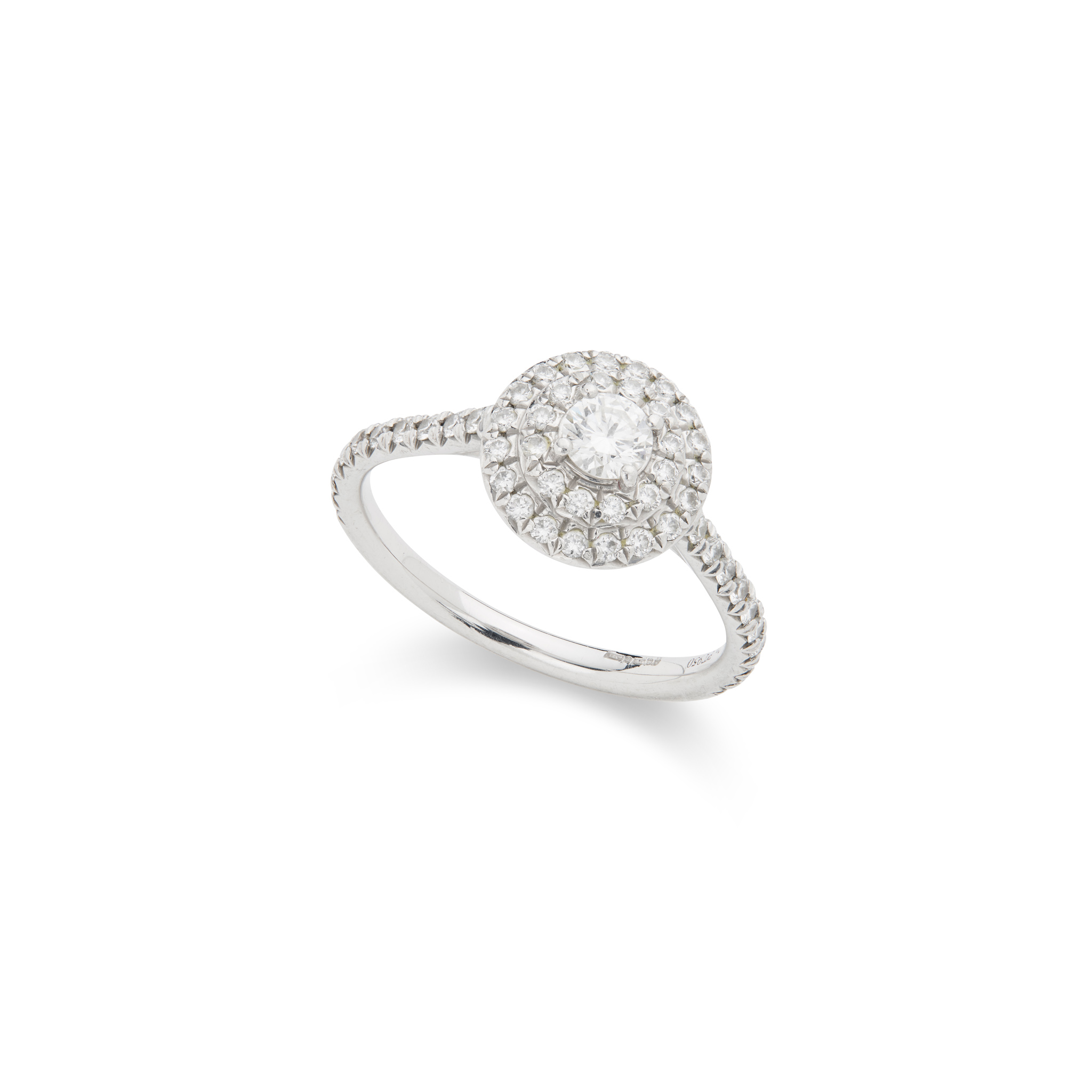 Tiffany & Co.: A 'Soleste' double halo diamond ring