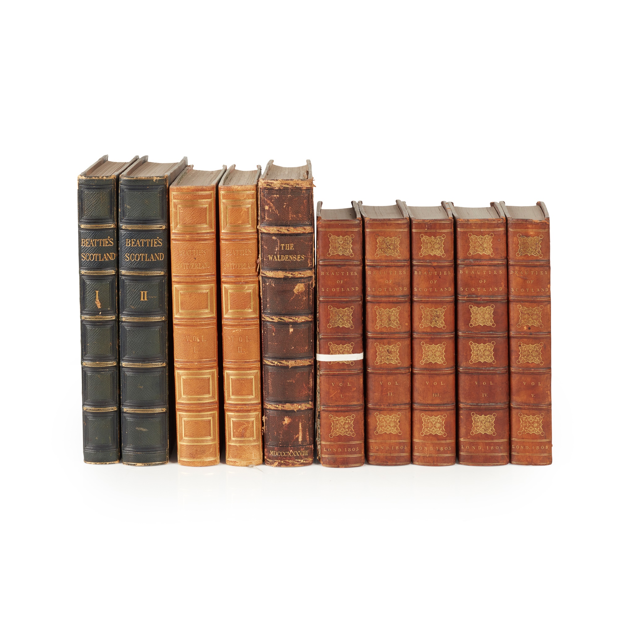 Ten Quarto Illustrated Volumes