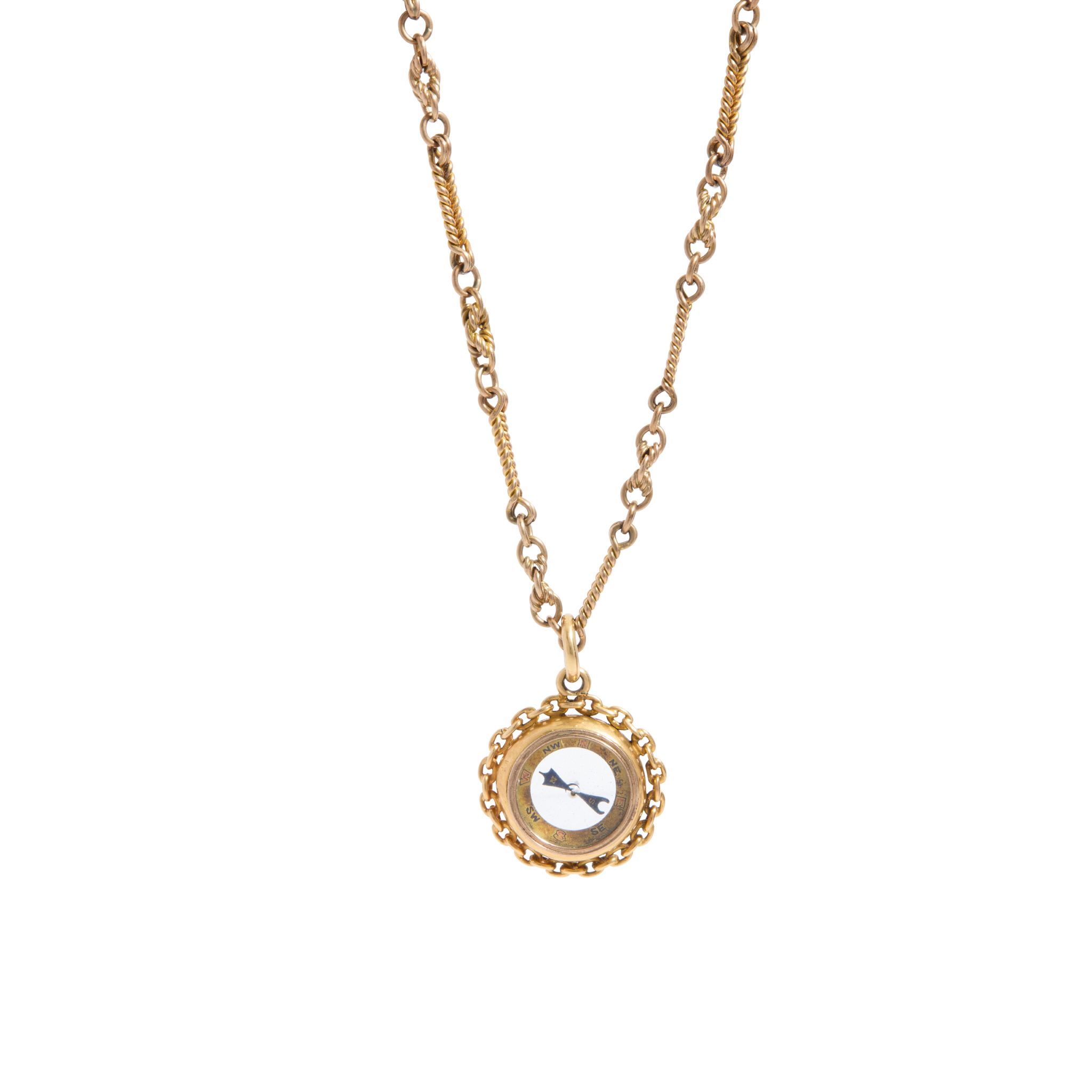 A 'compass' pendant necklace