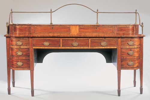 A George III Scottish mahogany sideboard
