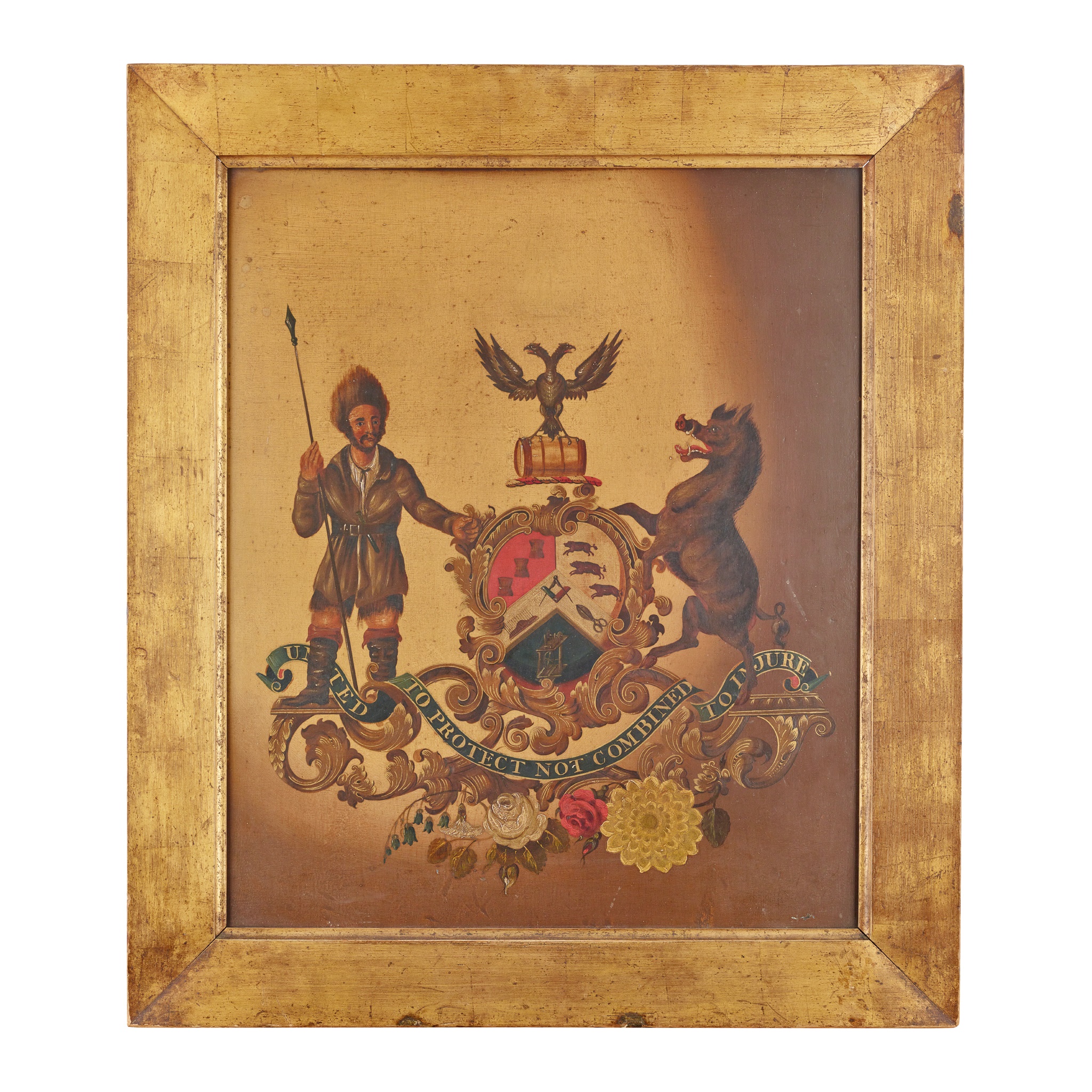 THE BRUSHMAKER'S GUILD PAINTED COAT-OF-ARMS