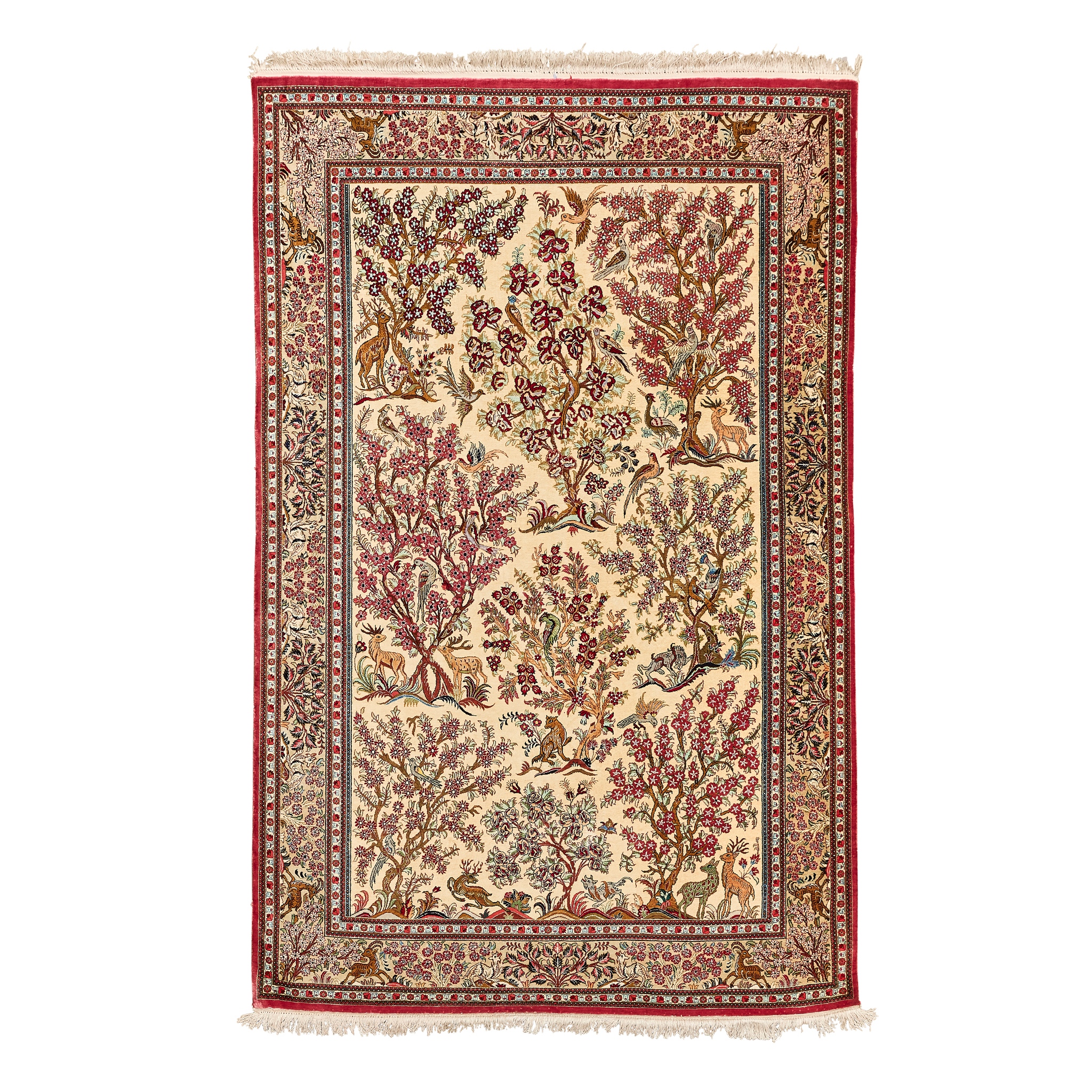 FINE QUM SILK RUG