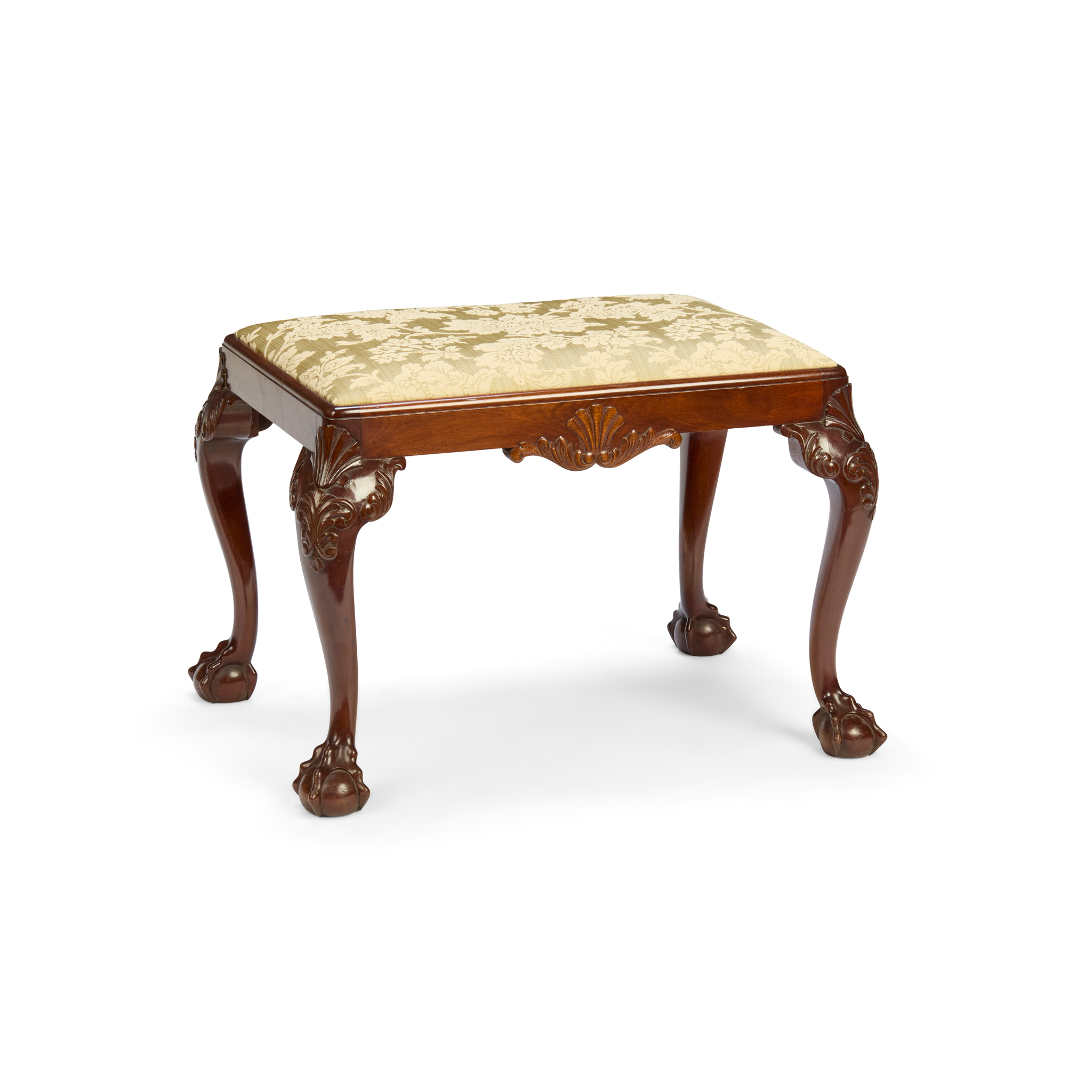 GEORGIAN STYLE MAHOGANY STOOL