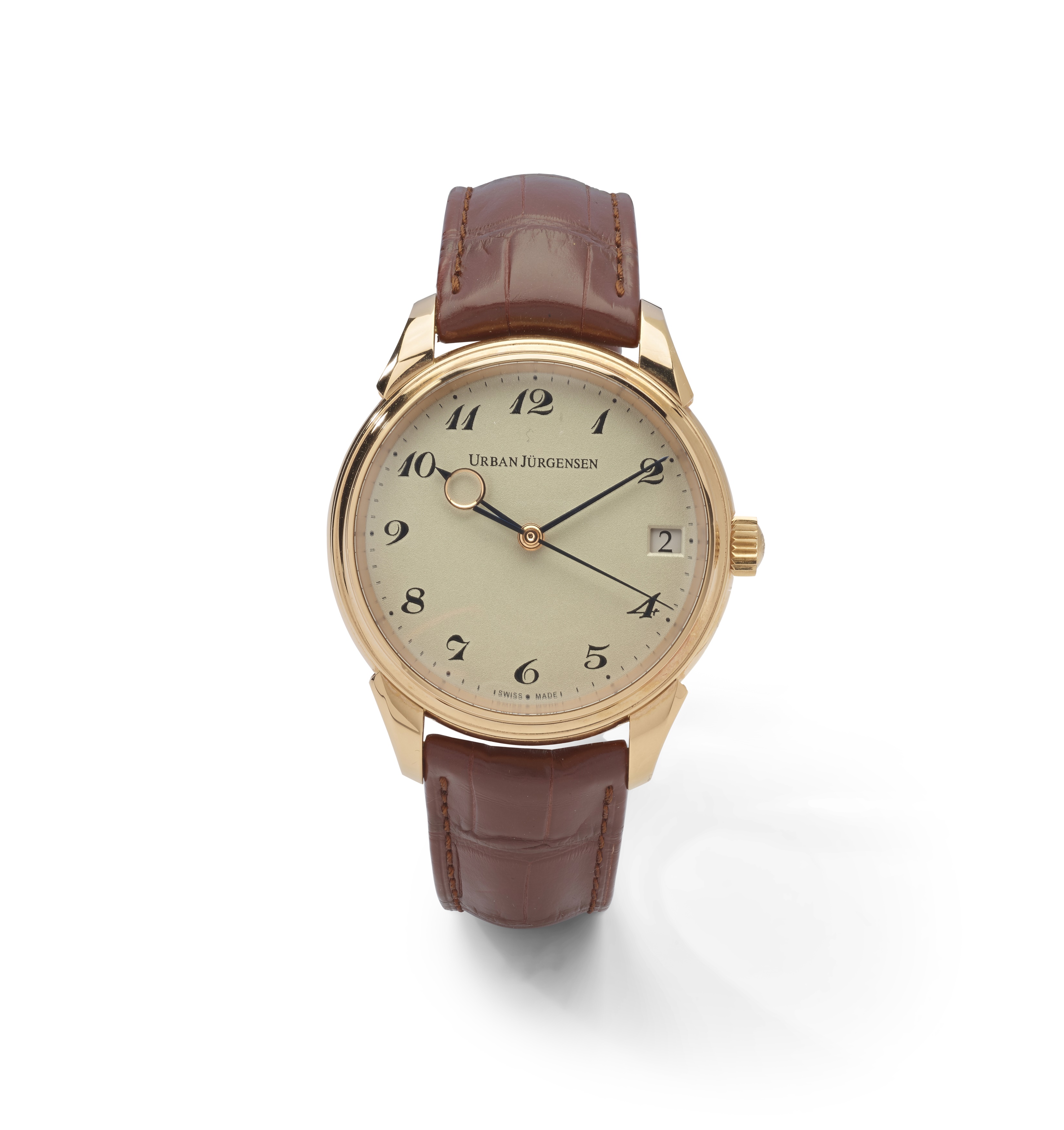Urban Jurgensen & Sonner: A rose gold wristwatch