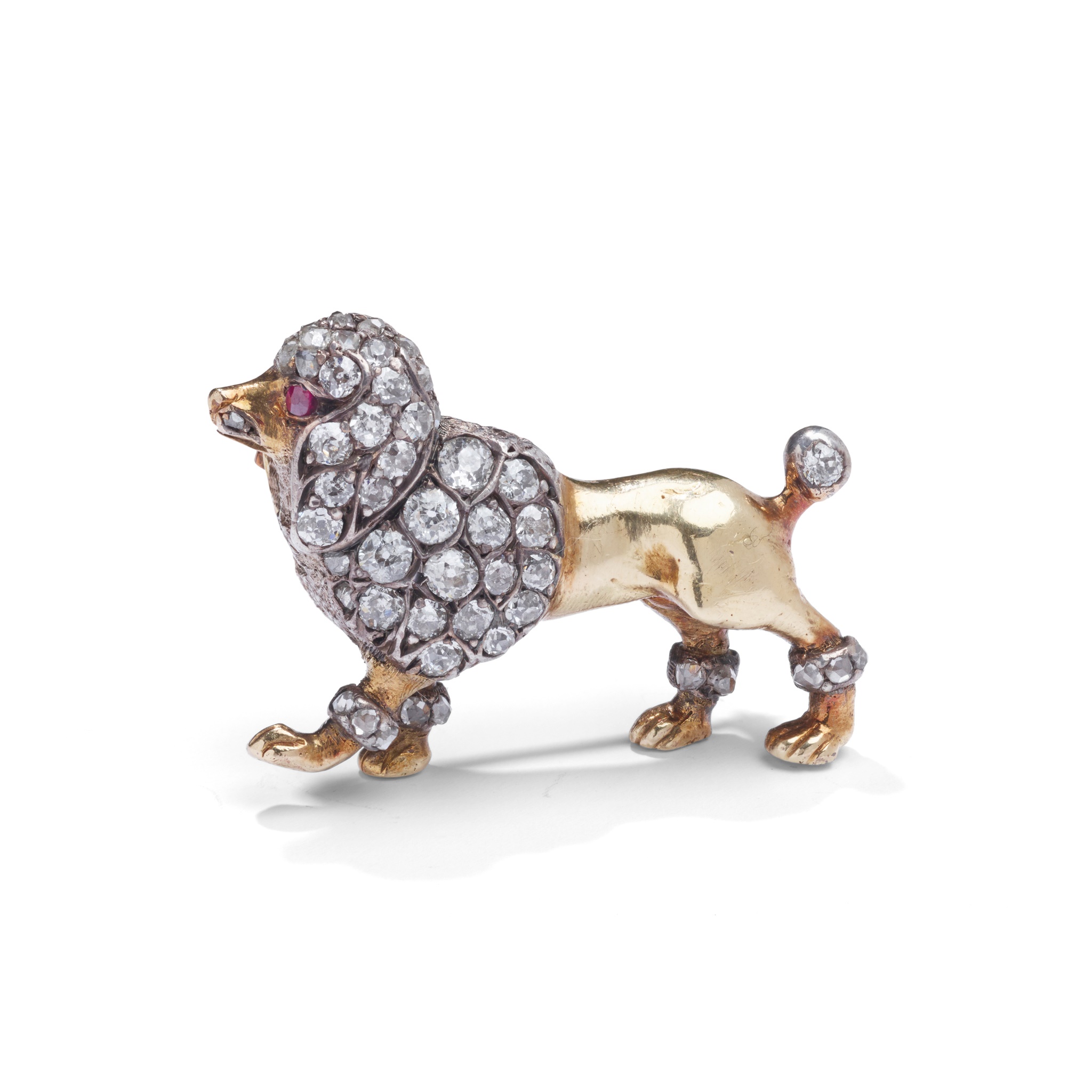 A late 19th century diamond-set novelty brooch, circa 1890