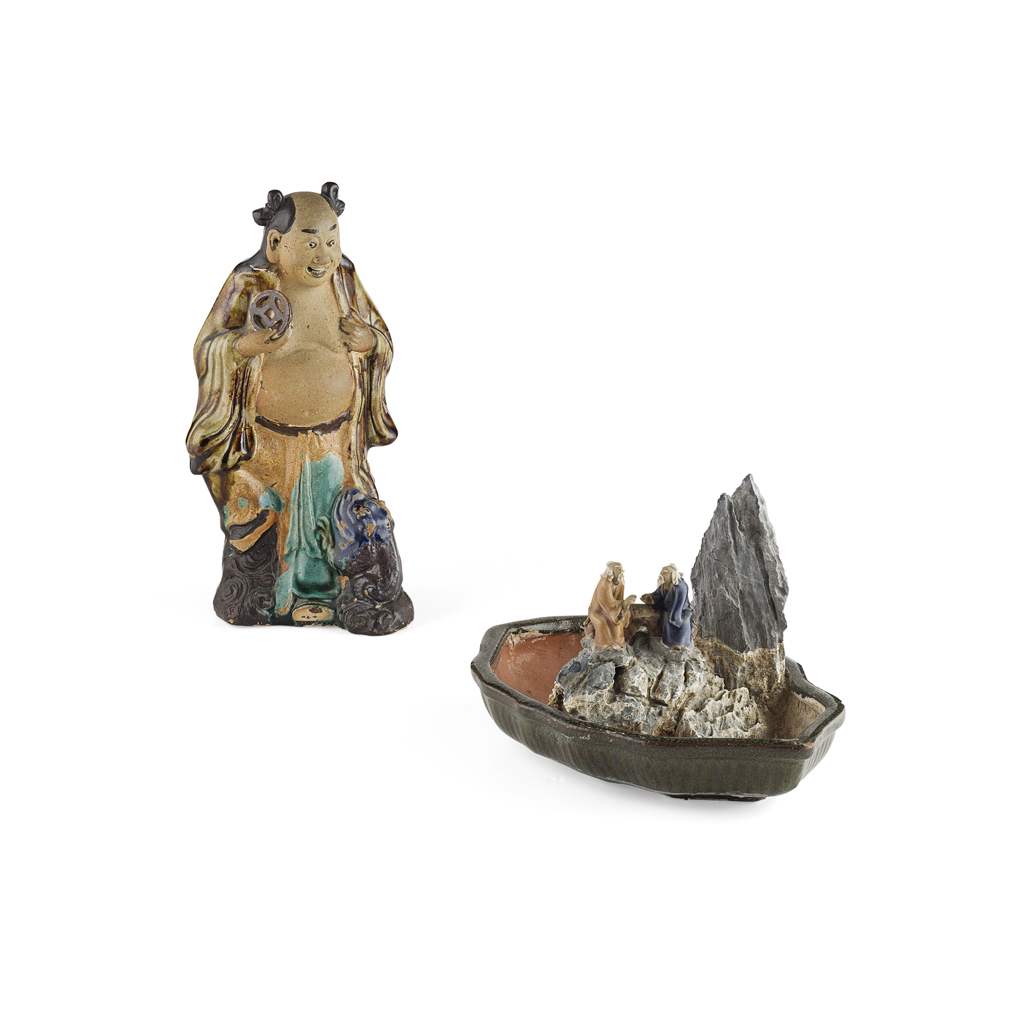 UNUSUAL SHIWAN POTTERY JARDINIÈRE