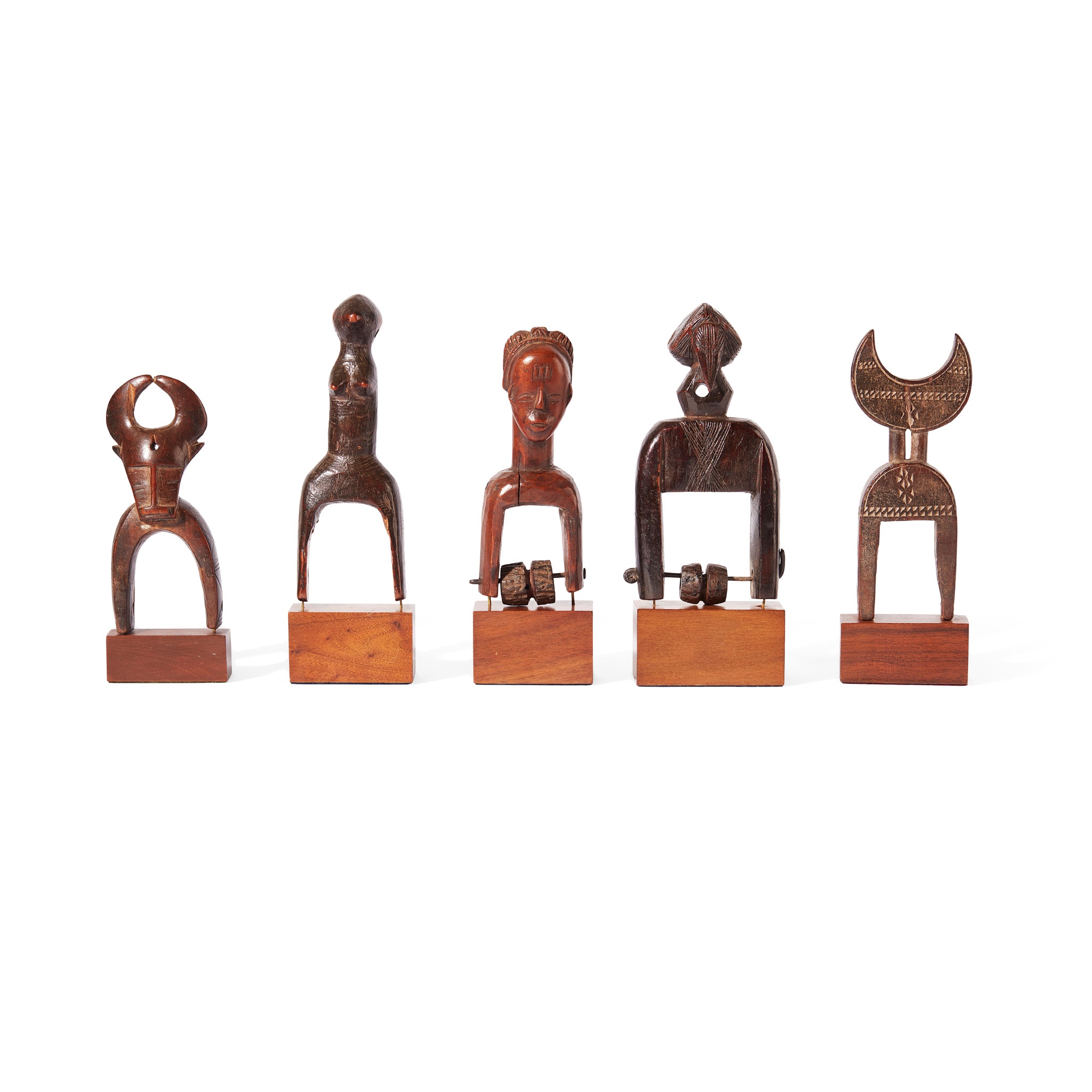 COLLECTION OF HEDDLE PULLEYS