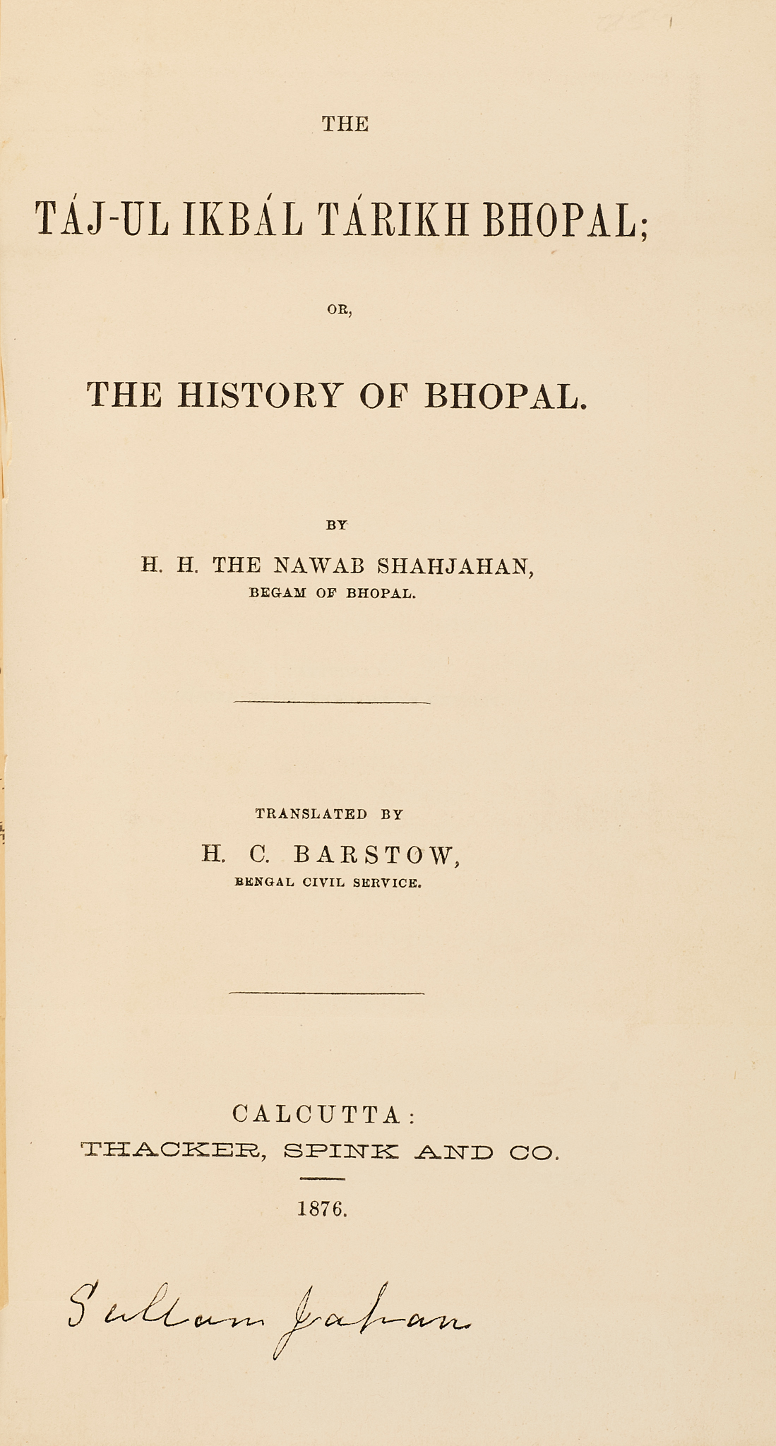Shah Jahan, Nawab Begum of Bhopal