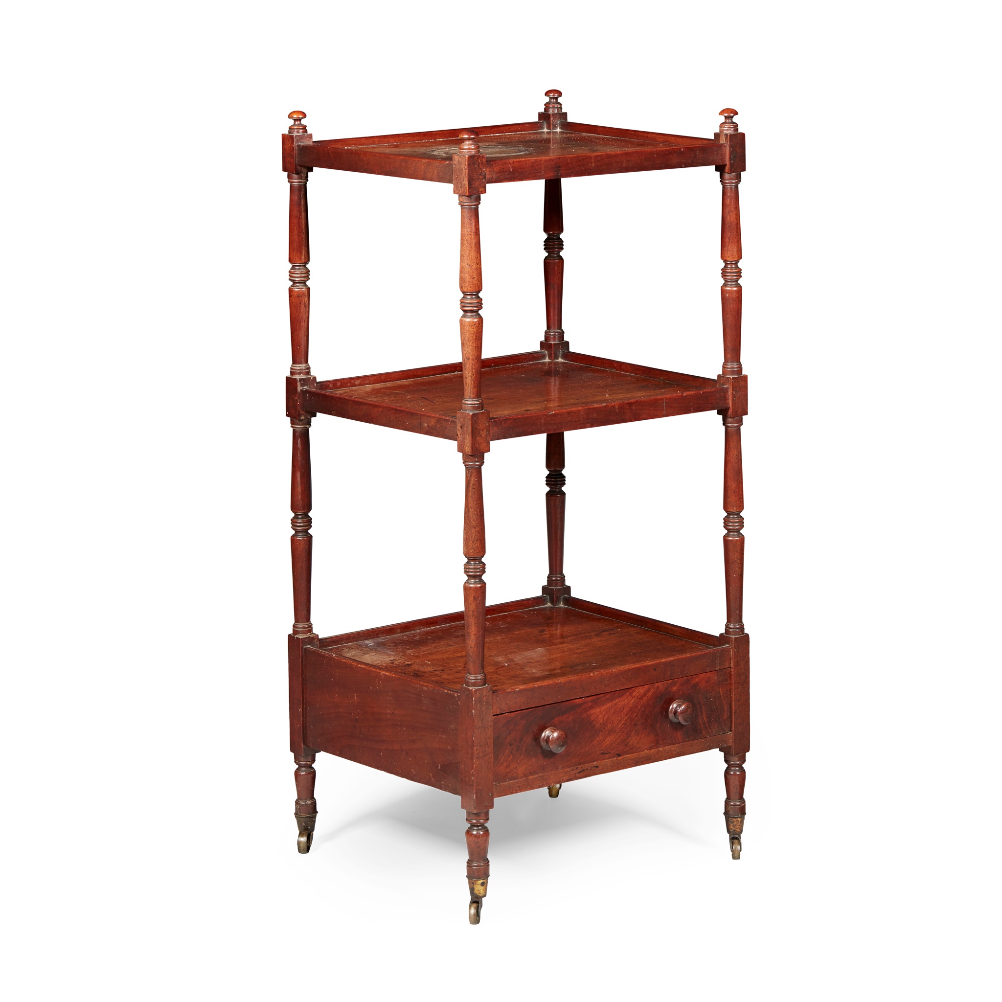 REGENCY MAHOGANY WHATNOT