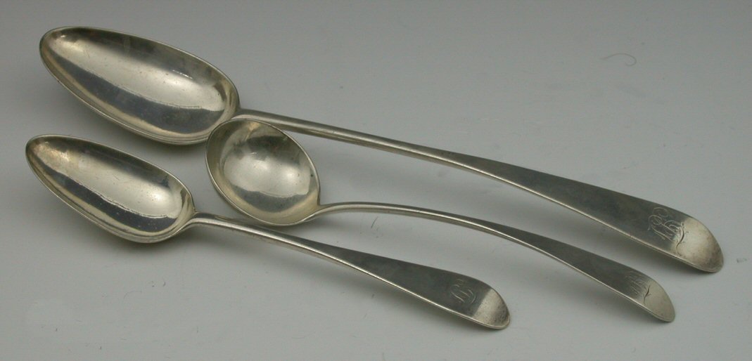 Dundee - A rare George III Scottish Provincial part canteen of flatware