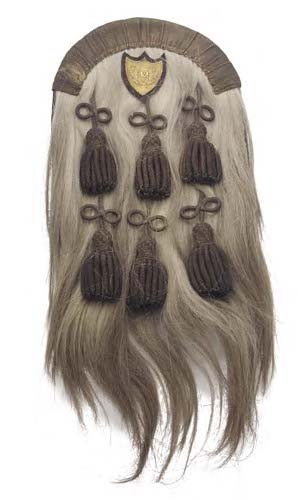 A regimental sporran,