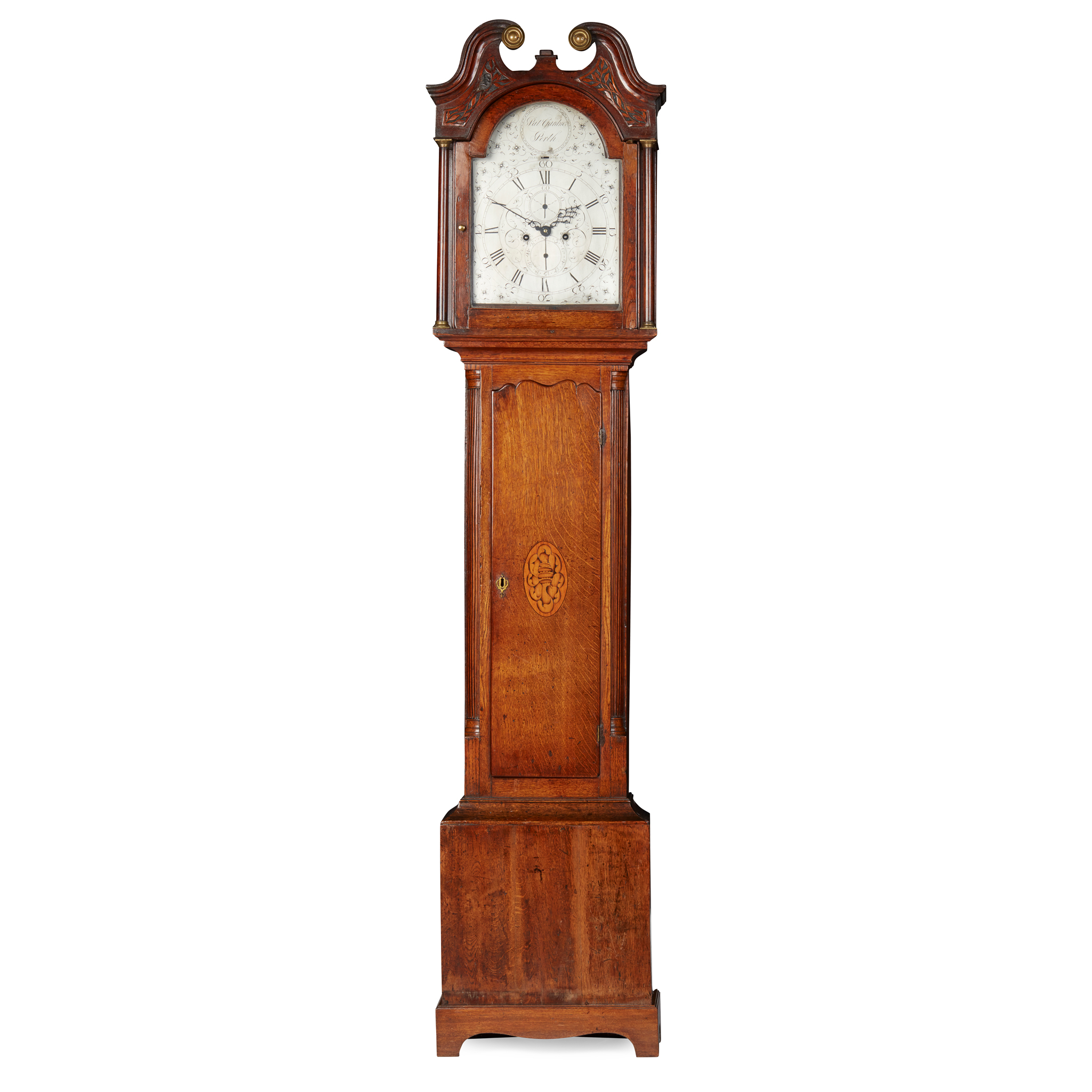SCOTTISH OAK LONGCASE CLOCK, BY PATRICK GARDNER, PERTH