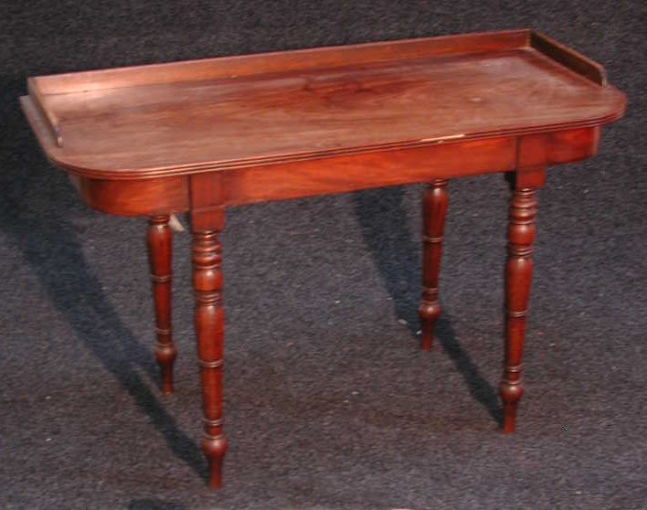 A mahogany side table,