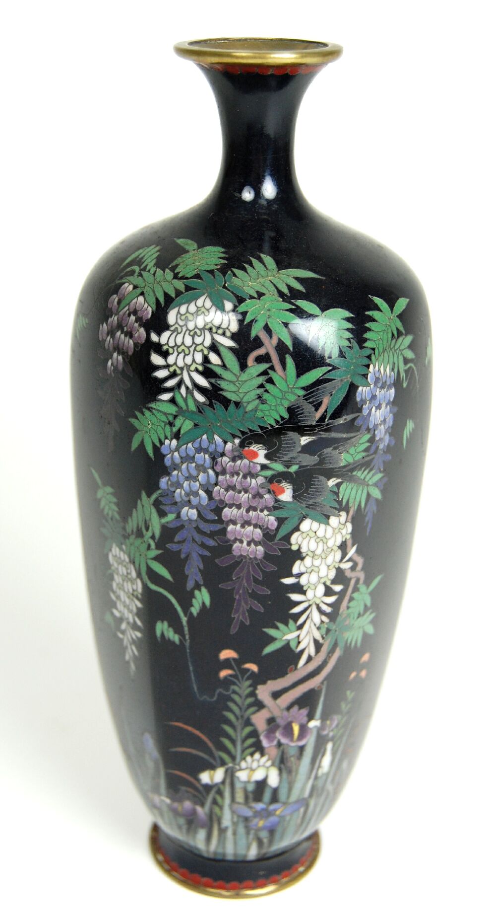 PAIR OF JAPANESE CLOISONNE VASES