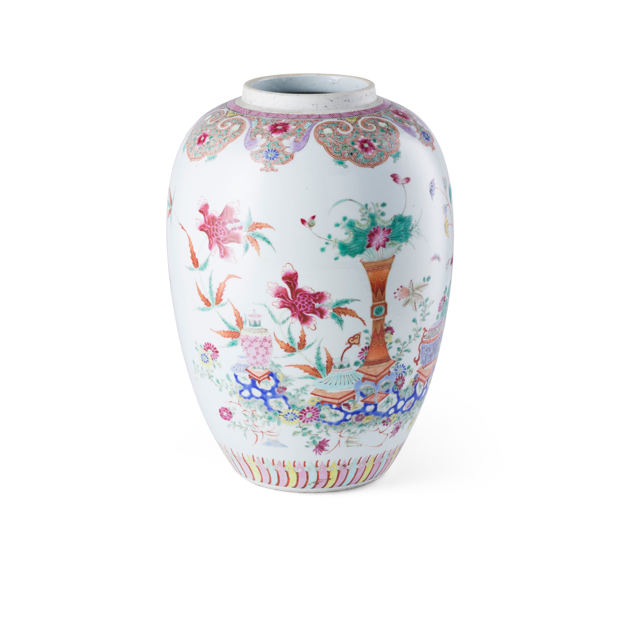 FAMILLE ROSE 'BOGU' JAR