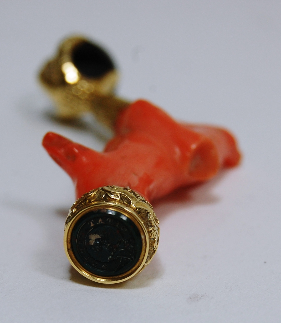 A 19th century multi-gem desk seal