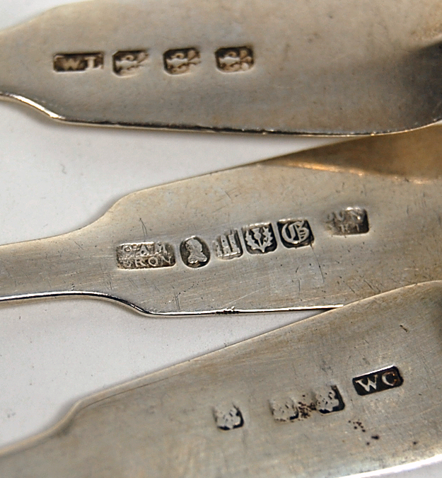 A Collection of Scottish provincial teaspoons