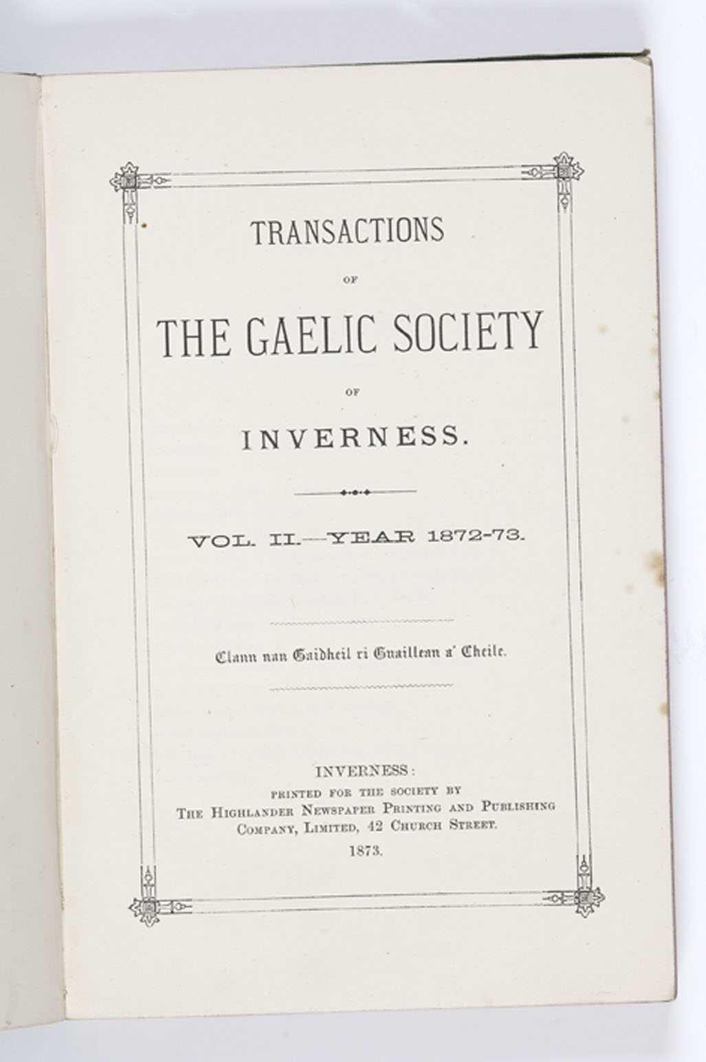 Gaelic Society of Inverness