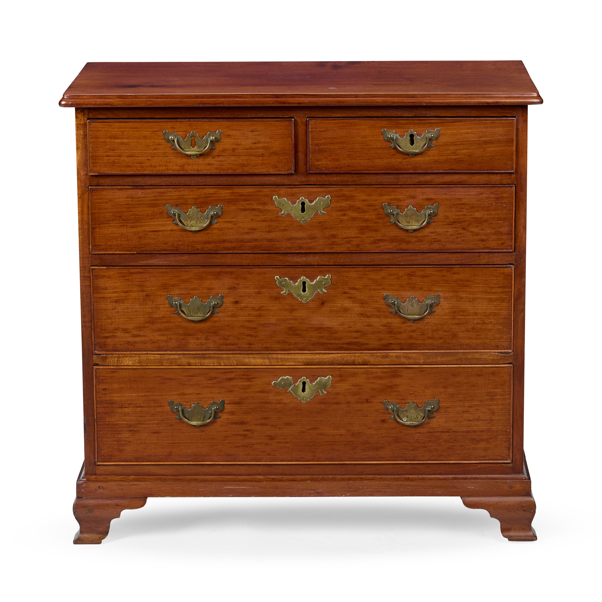 GEORGE III MAHOGANY SMALL CHEST OF DRAWERS