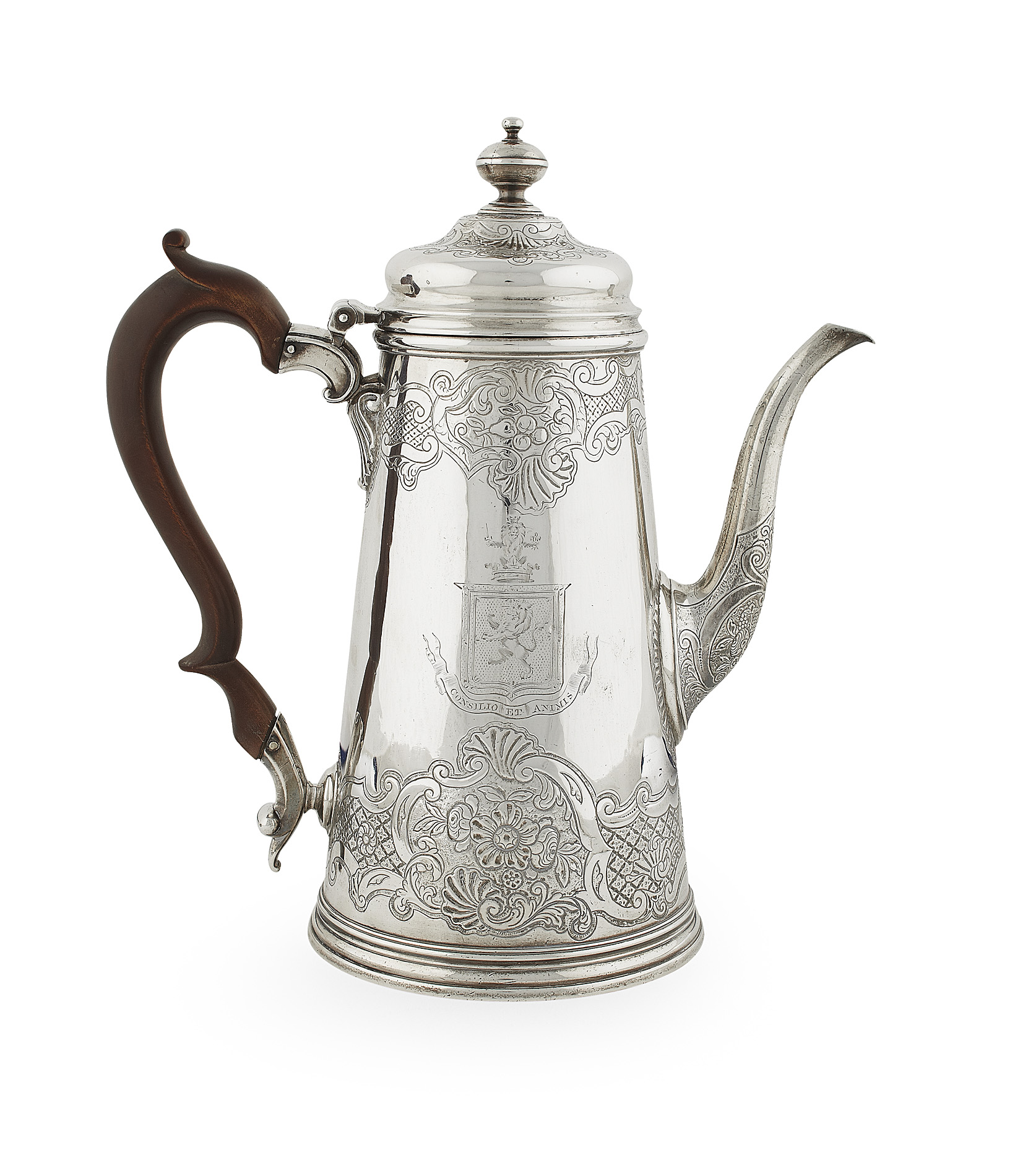 A scarce Scottish George II coffee pot