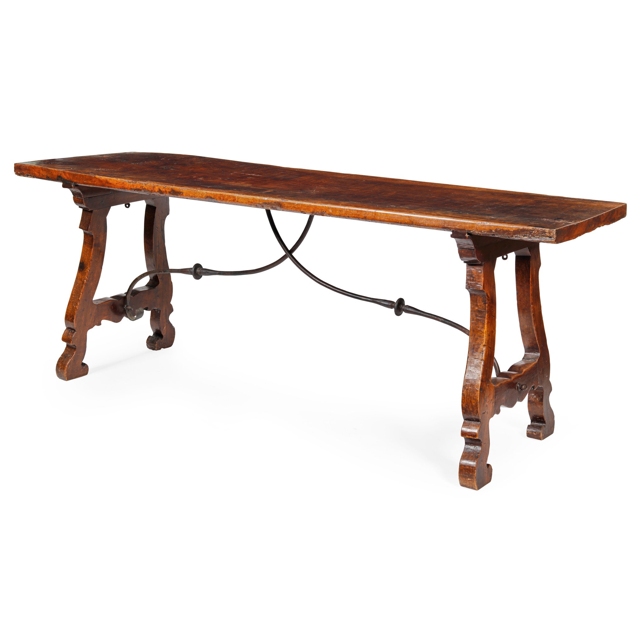 SPANISH WALNUT TRESTLE TABLE