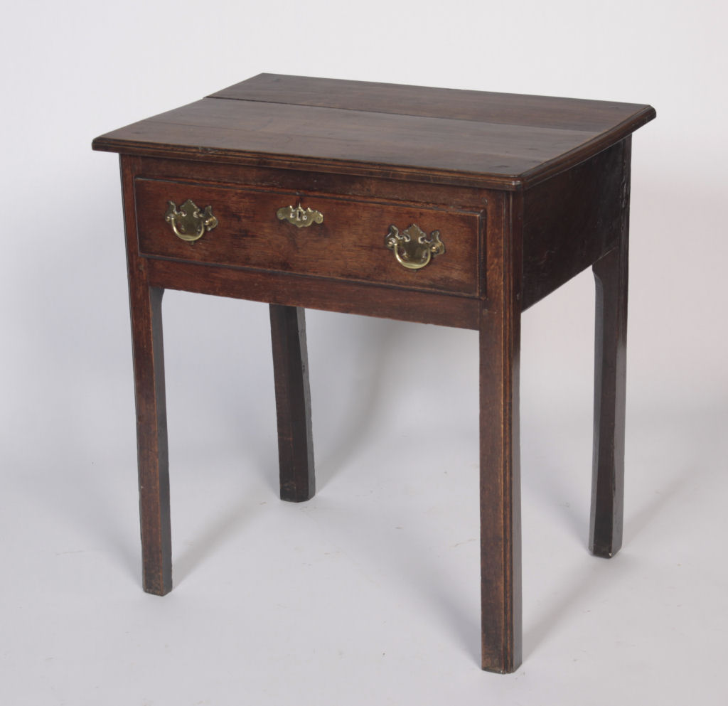 A George III oak side table