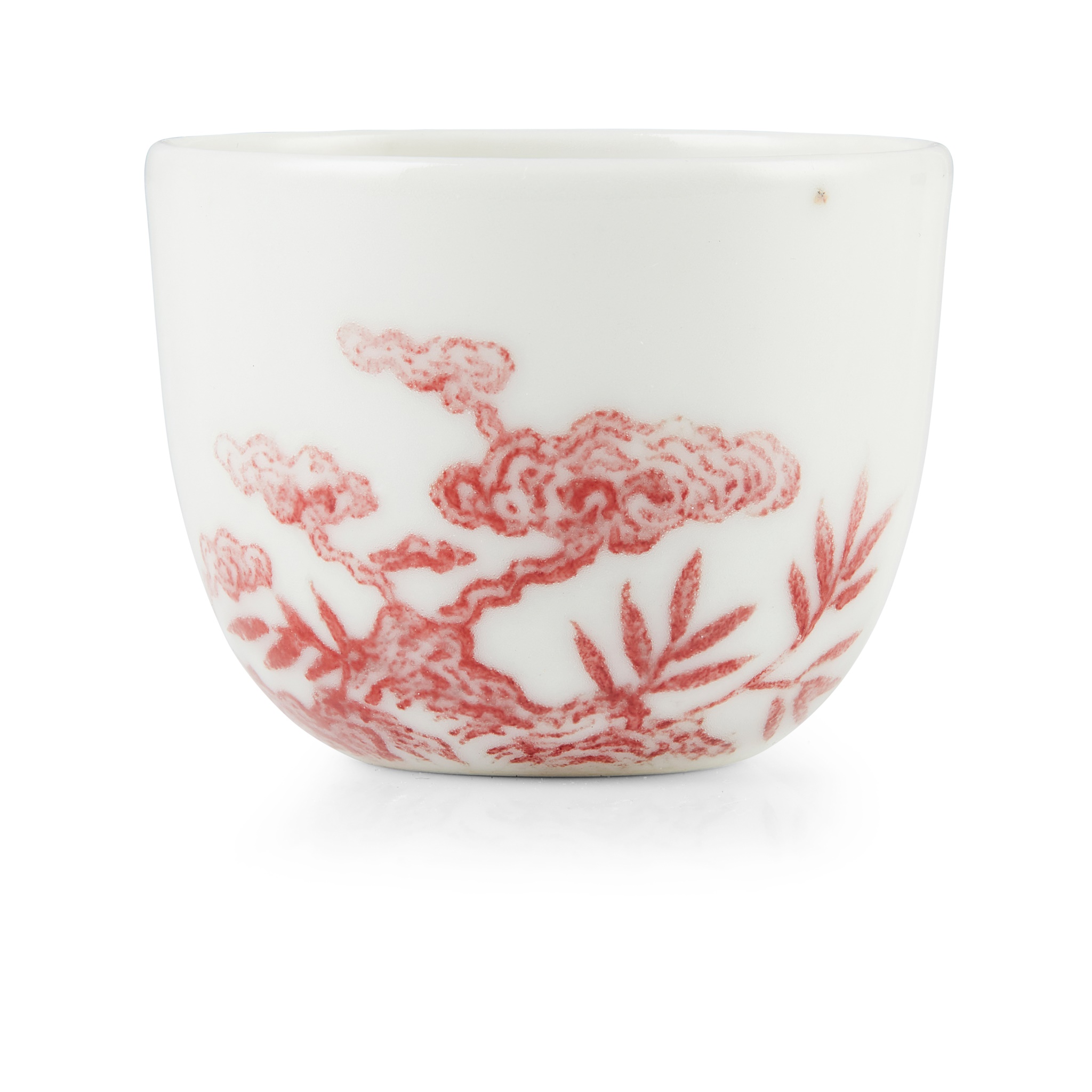 SMALL COPPER-RED-GLAZED 'LINGZHI' CUP