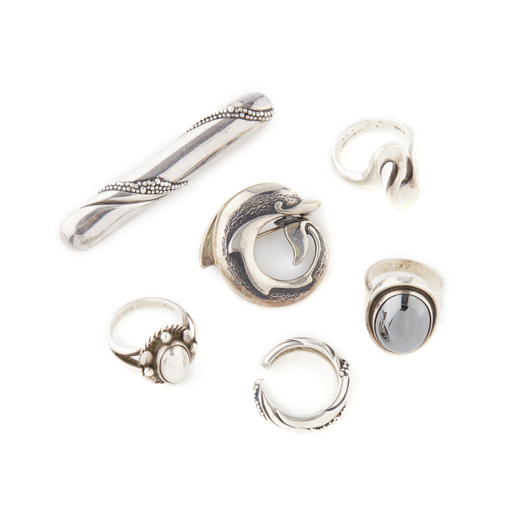 GEORG JENSEN - A collection of jewellery