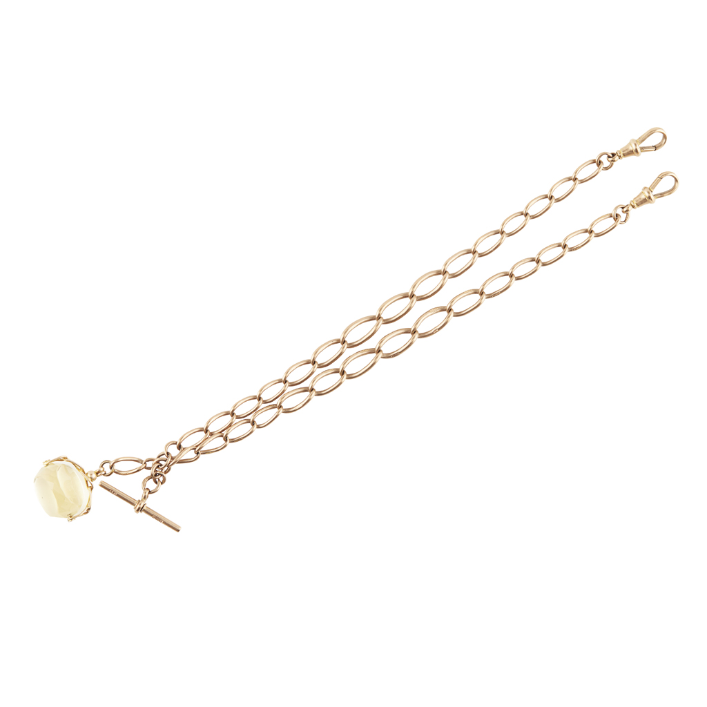 A gentleman's 9ct gold Albert