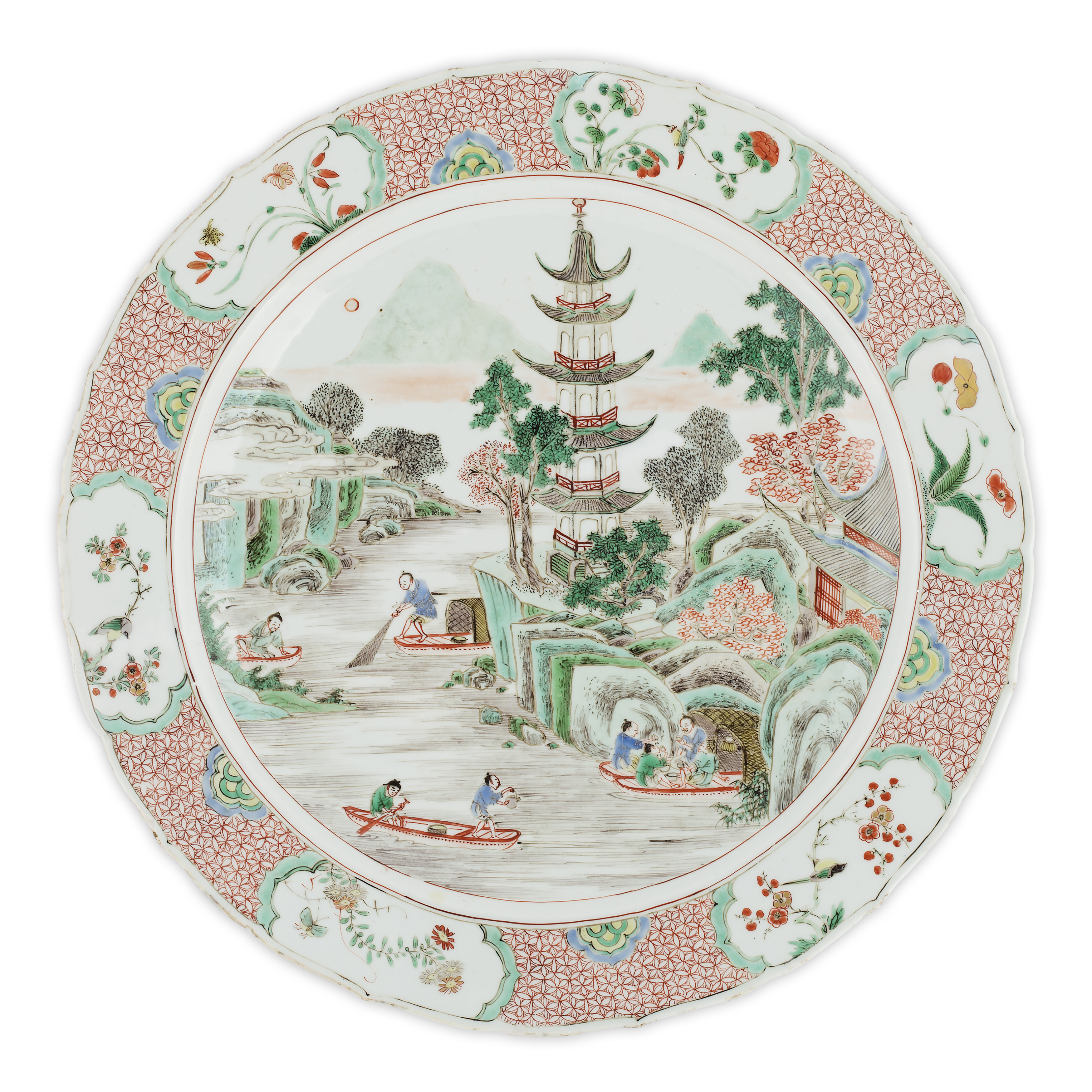 FAMILLE VERTE PORCELAIN CHARGER