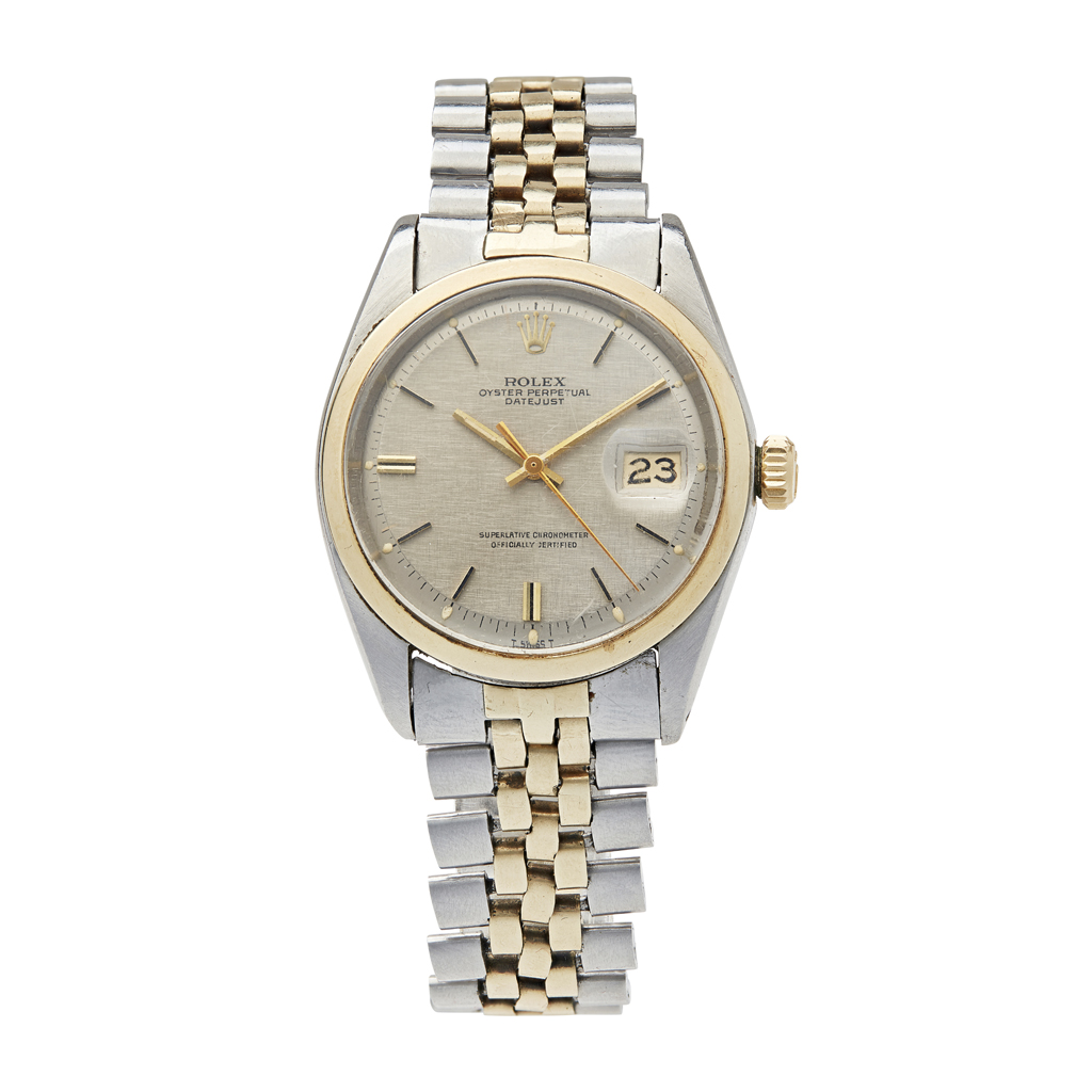 A gentleman's gold and stainless steel wrist watch, Rolex