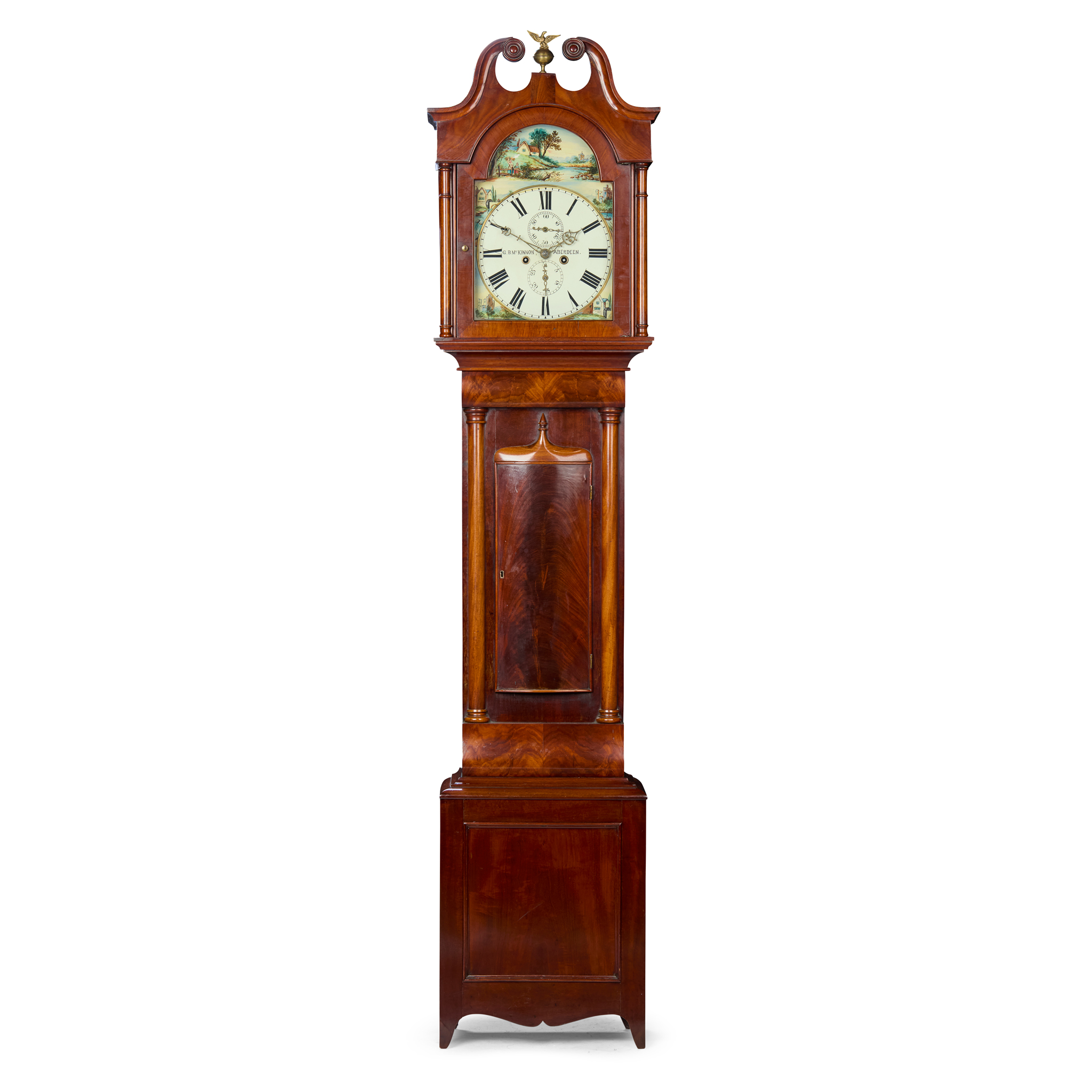 SCOTTISH REGENCY MAHOGNAY LONGCASE CLOCK, G. B. MCKINNON, ABERDEEN