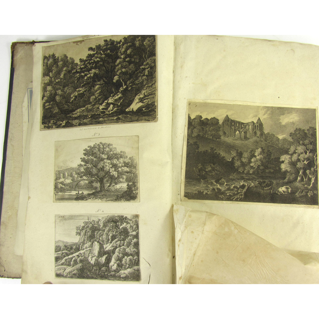 Large scrap/sketch album, including