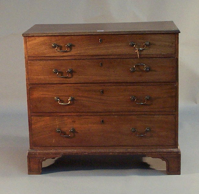 A 19th century rectangular mahogany chest