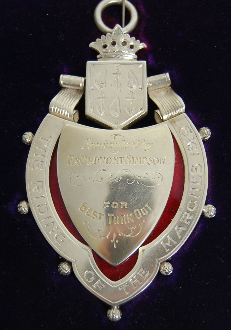 A George V cased medallion