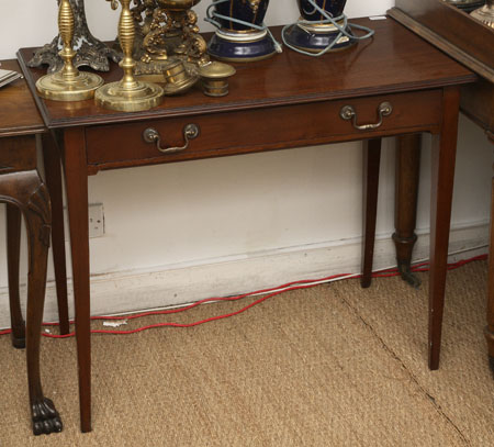 A mahogany side table