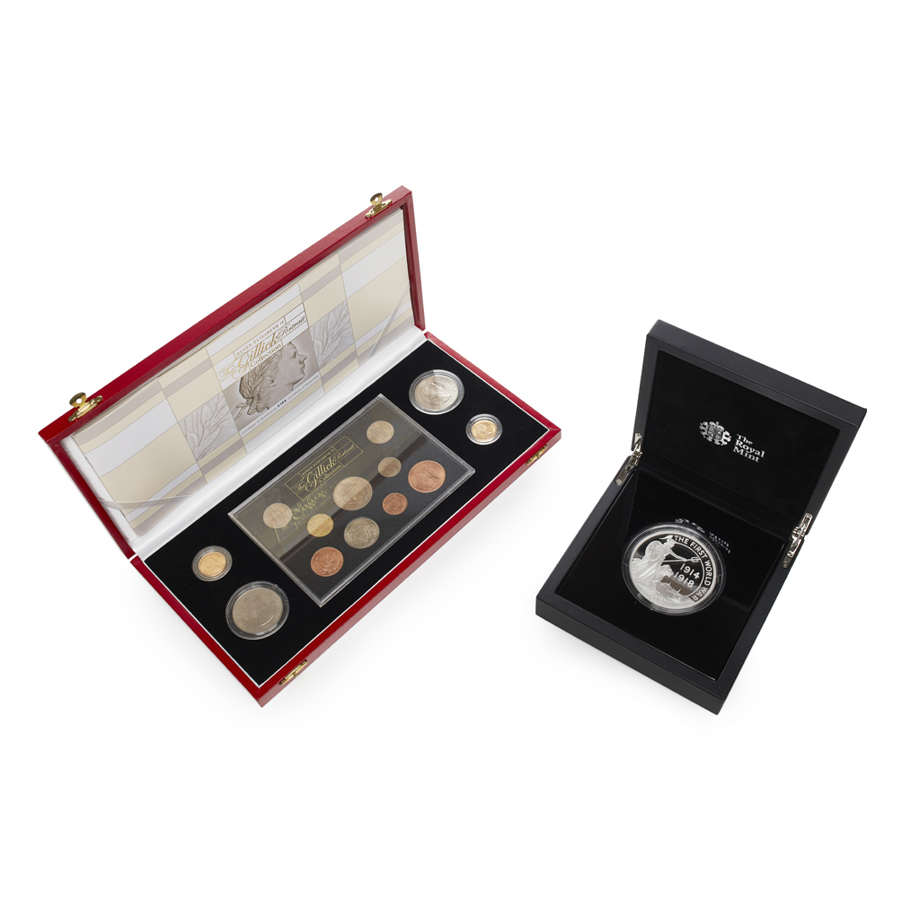 U.K. - A cased silver large proof coin