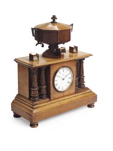 Barrie & Son, Edinburgh A matched pair of late Victorian walnut Davidson's patent memorandum clocks,