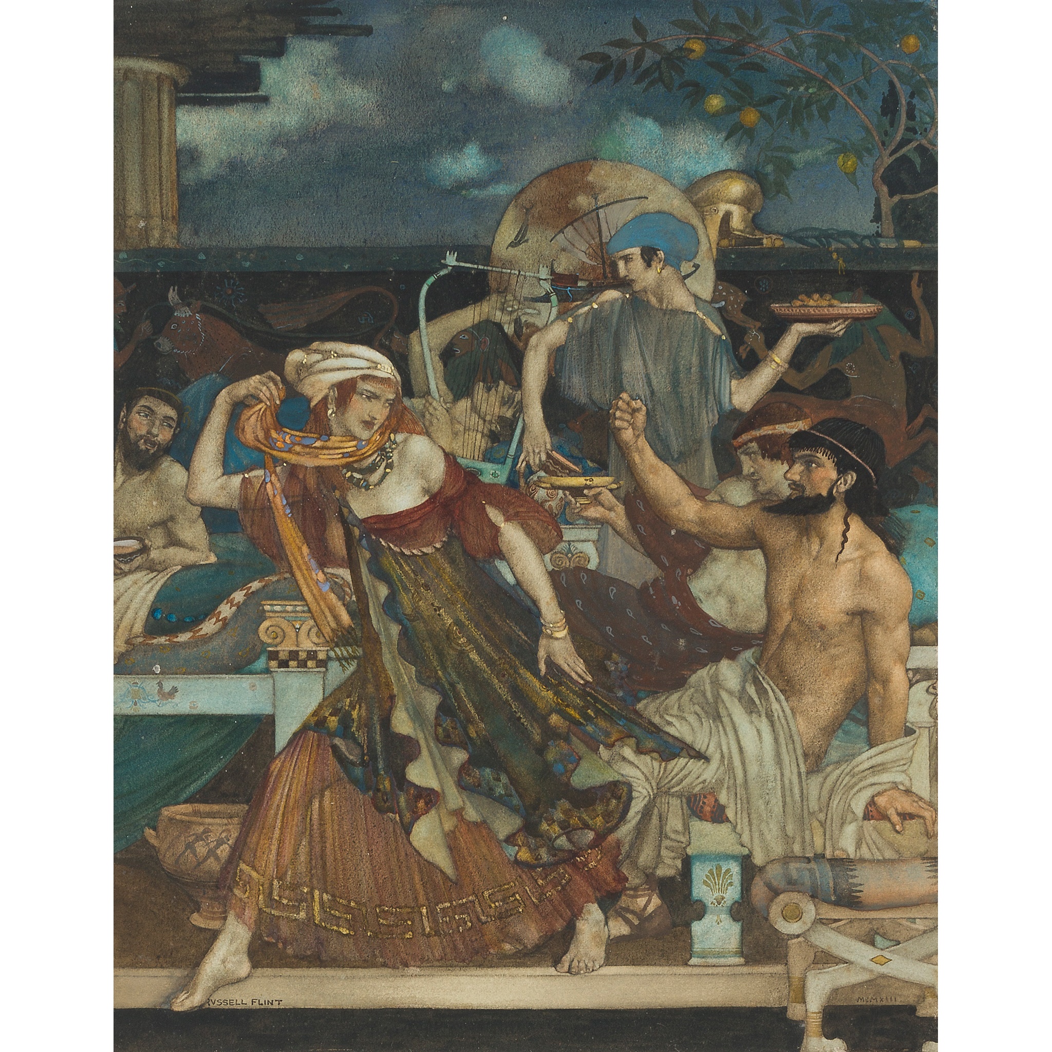 SIR WILLIAM RUSSELL FLINT P.R.A., P.R.W.S., R.S.W., R.O.I., R.E. (SCOTTISH 1880-1969)