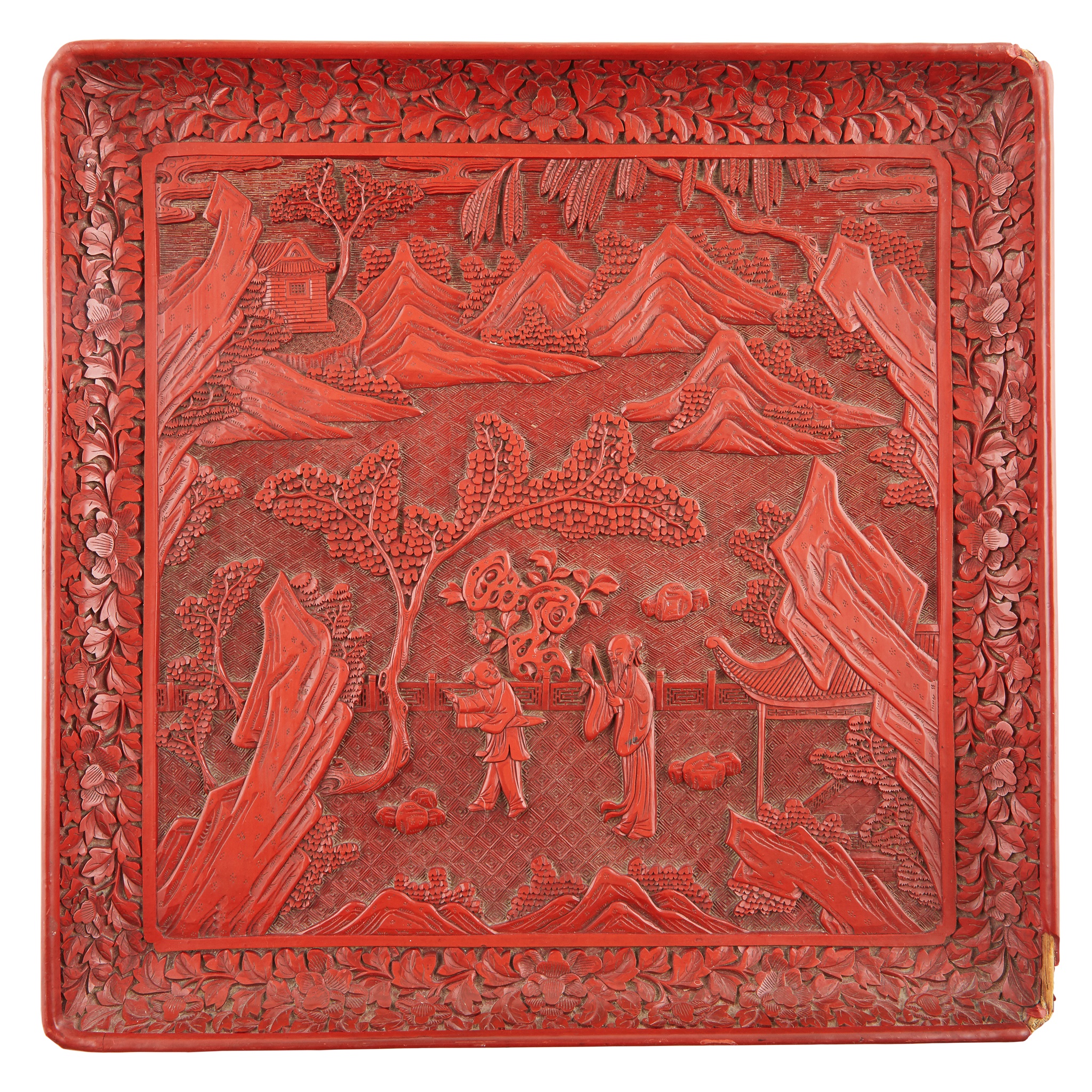 LARGE LACQUER SQUARE TRAY