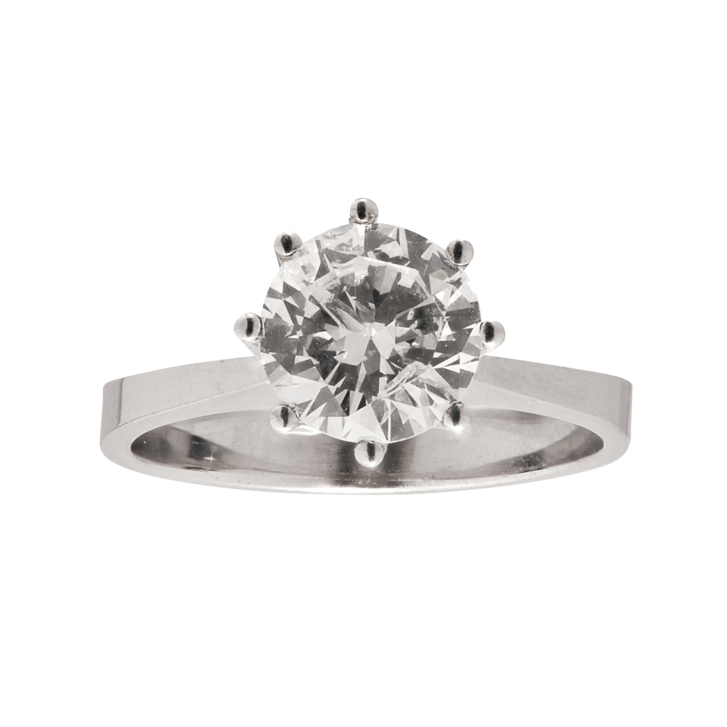 A single stone diamond ring