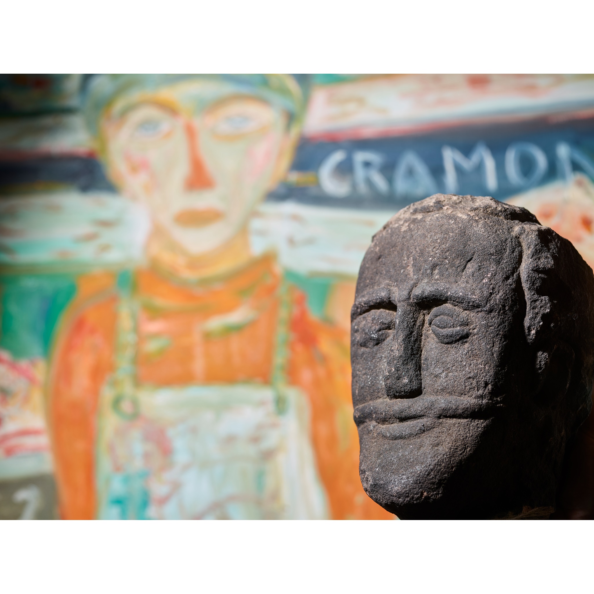 ANCIENT CELTIC STONE HEAD