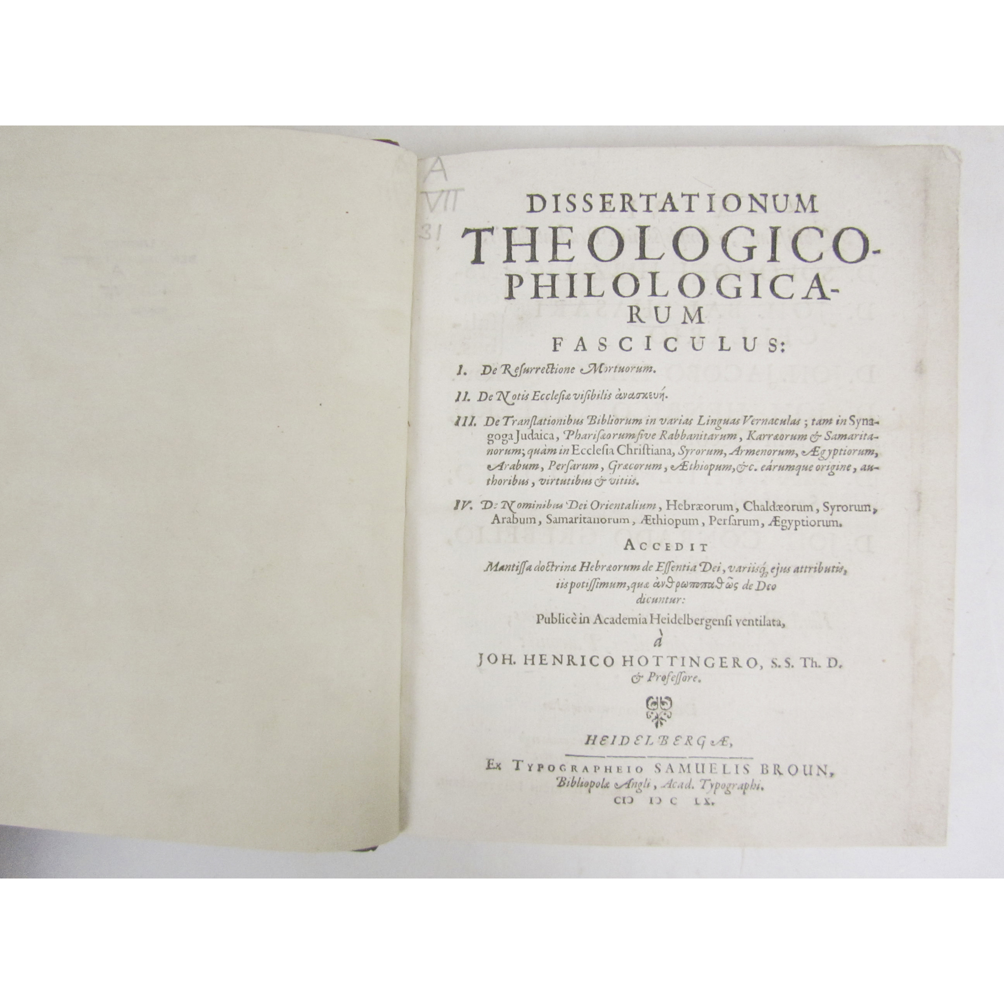 Hottinger, Johann Heinrich