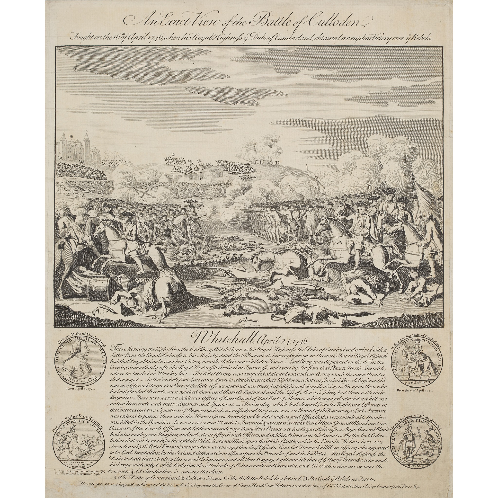 JACOBITE ENGRAVINGS, A COLLECTION, INCLUDING