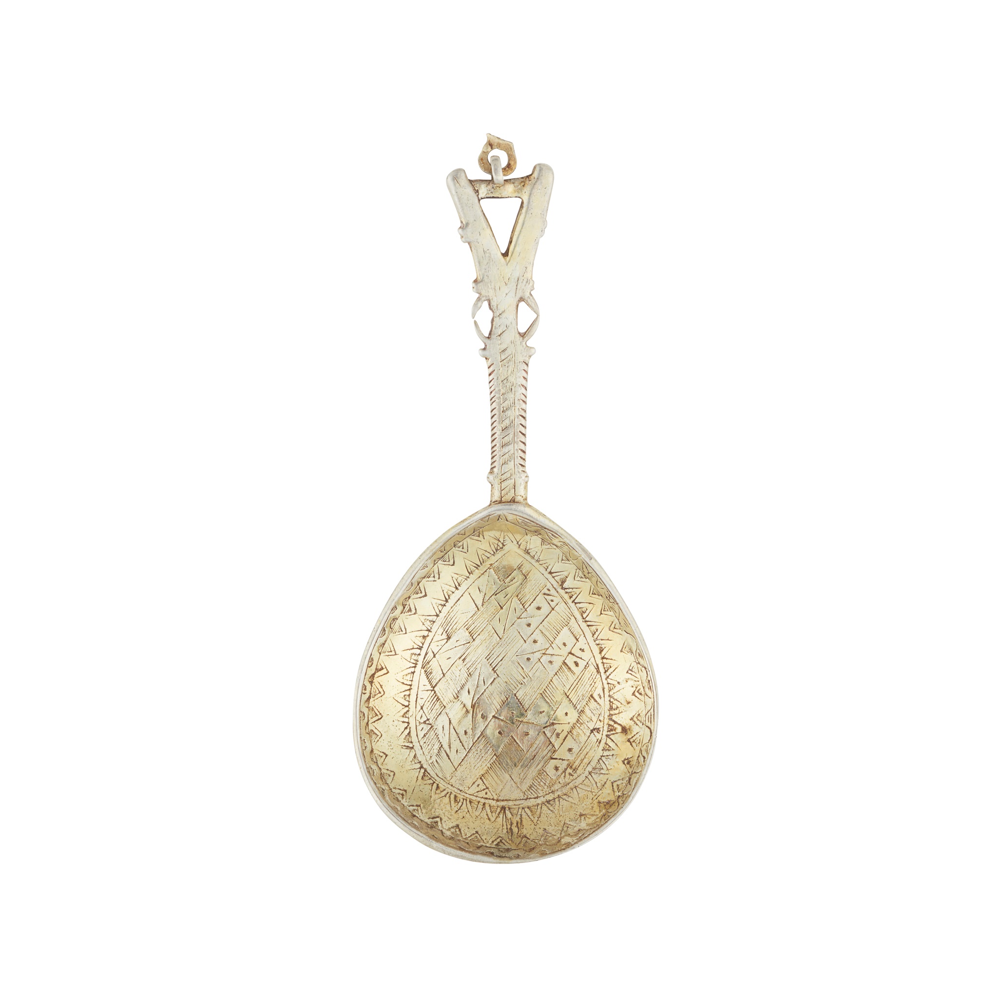 A mid 18th-Century silver spoon