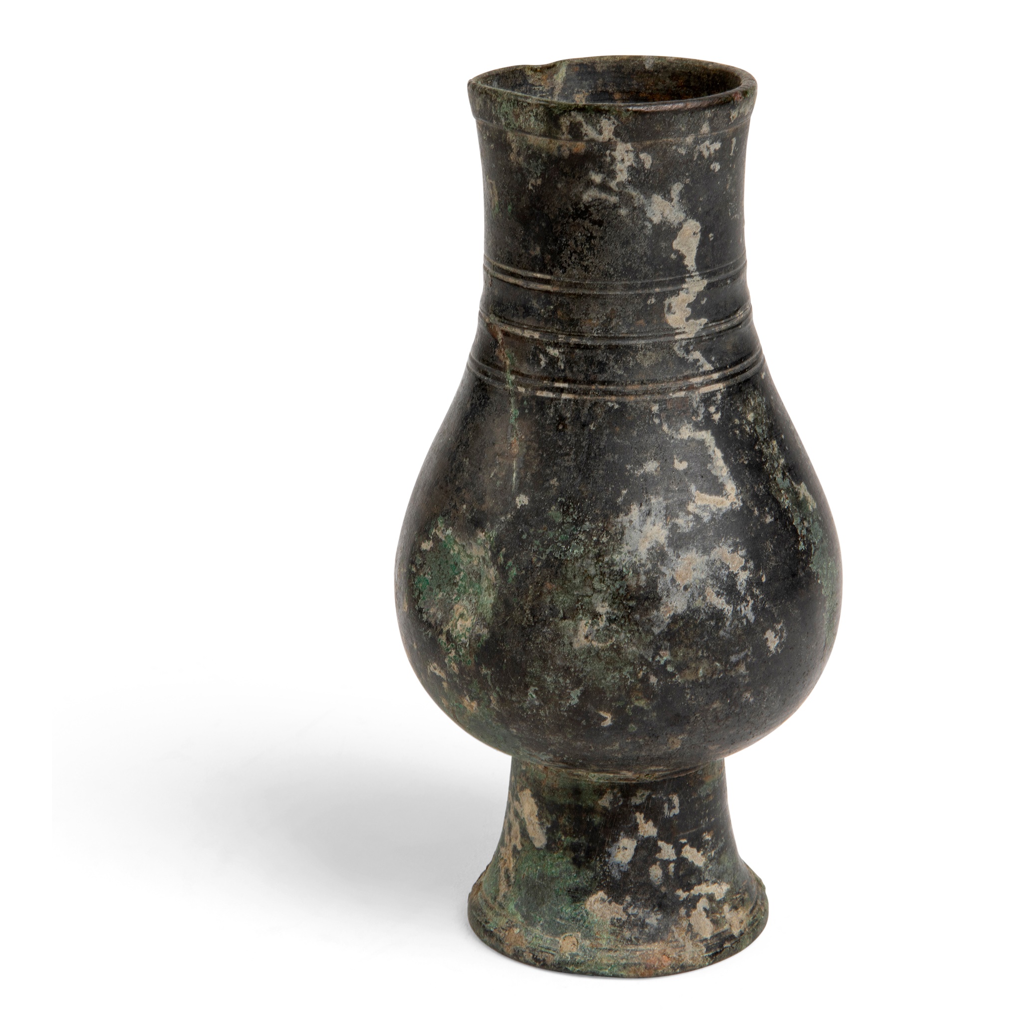 ARCHAIC STYLE BRONZE 'ZHI' INCENSE VASE