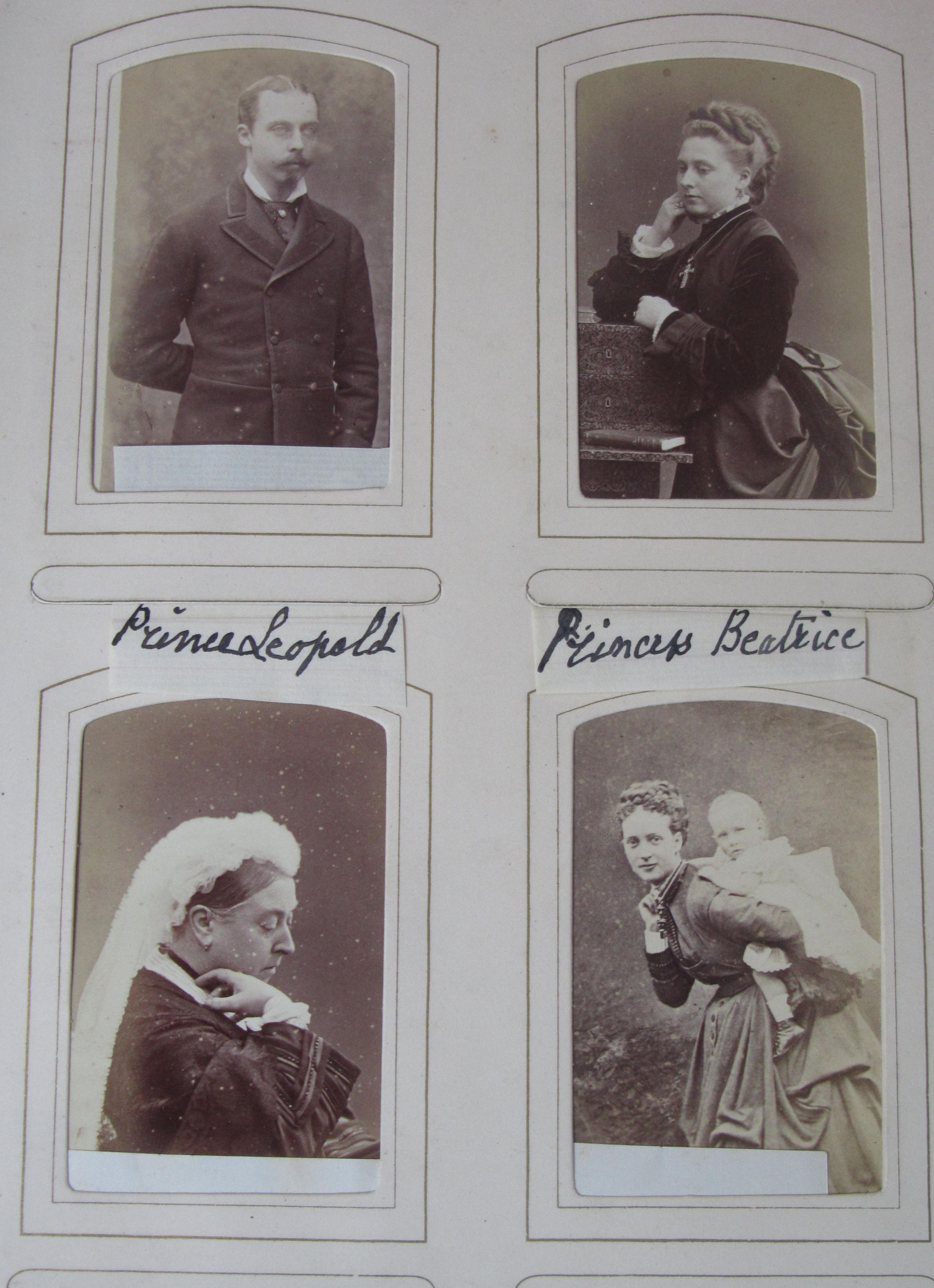 Cartes-de-visite - Sandys-Lumsdaine family & public figures