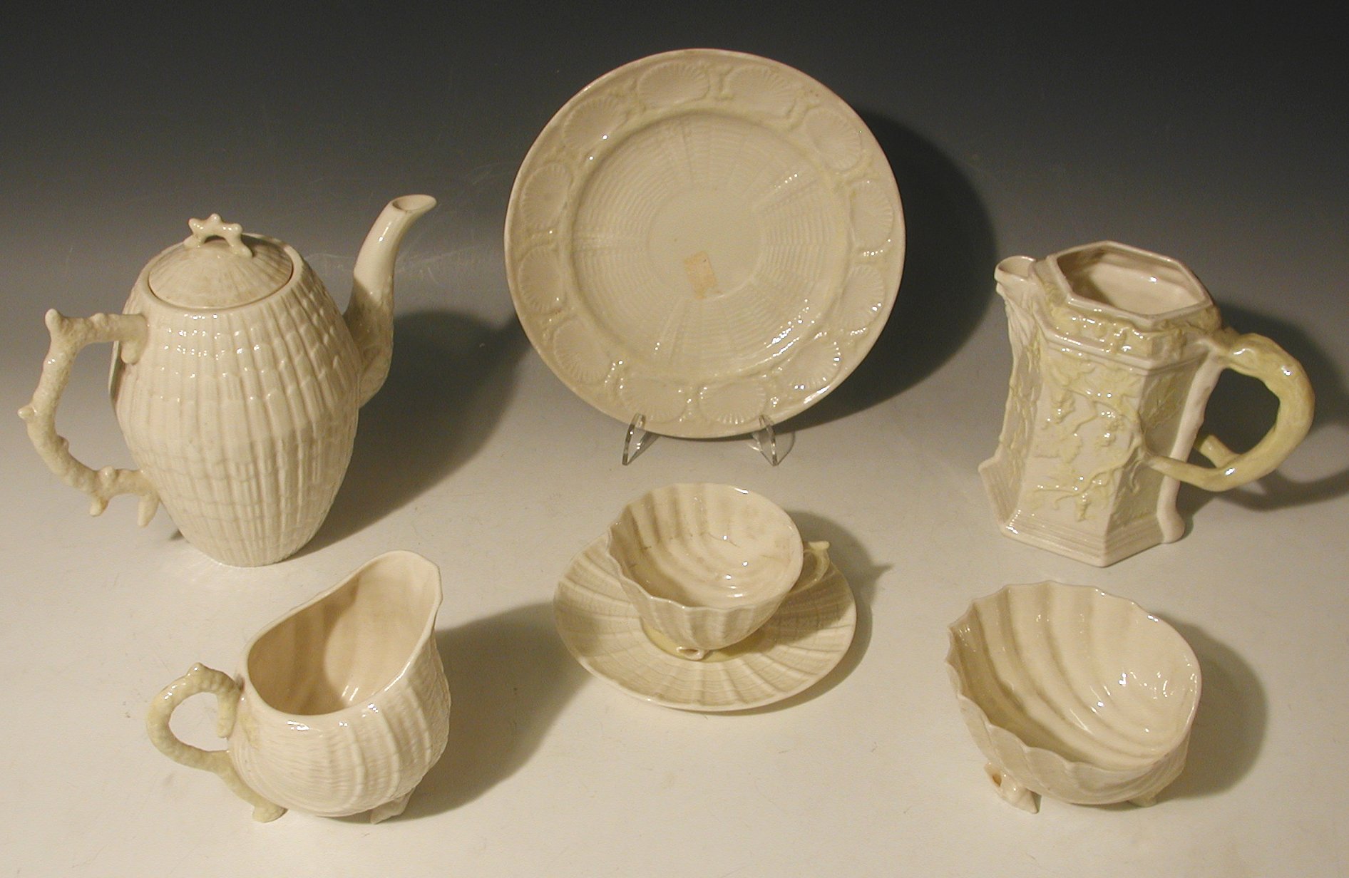 A small collection of Belleek wares,