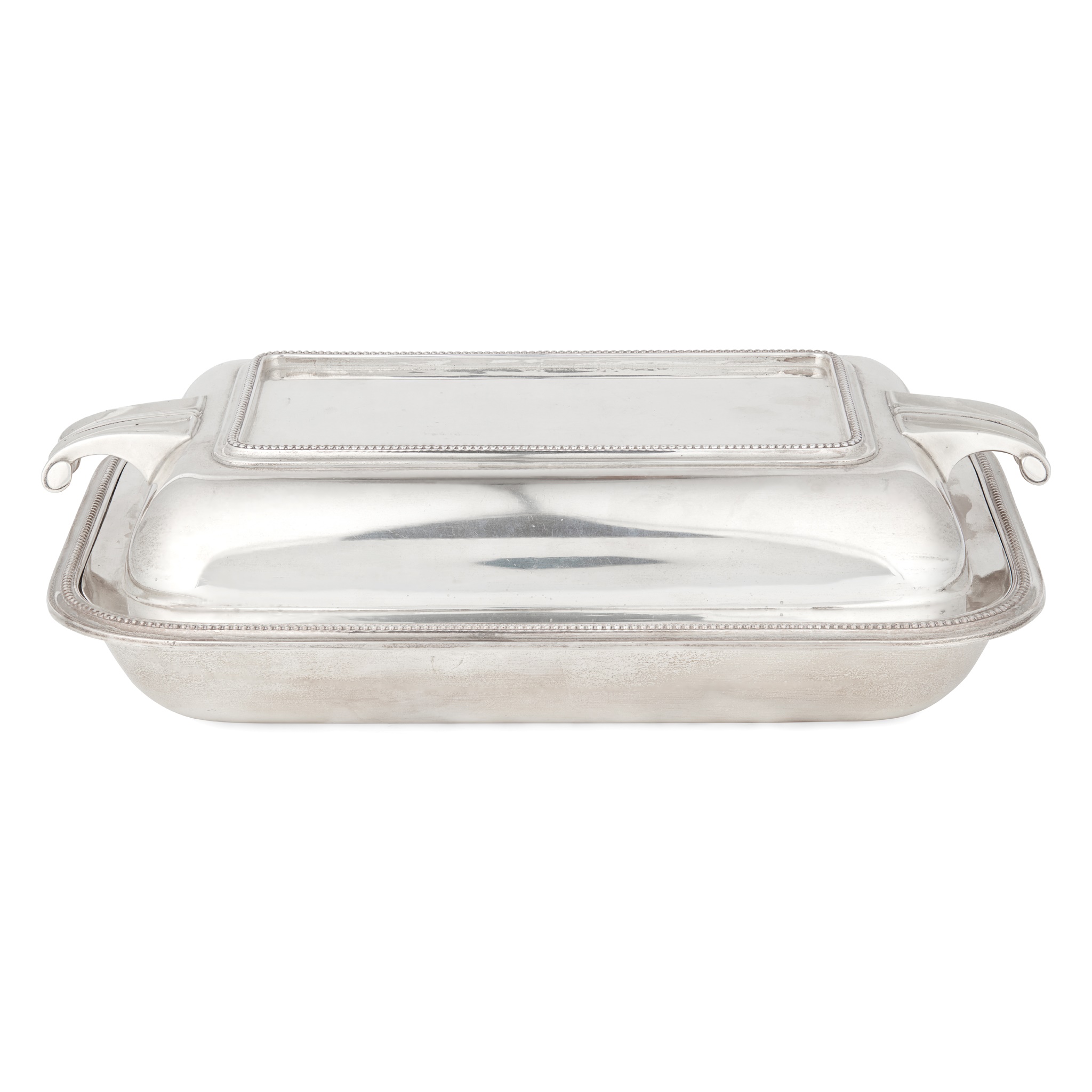 A 1940s twin-handled entrée dish