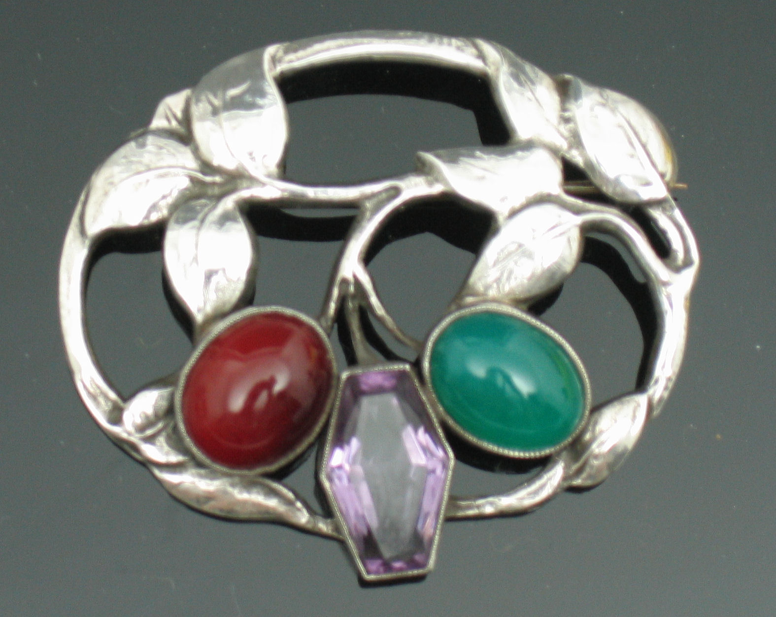 A Bernard Instone silver brooch,